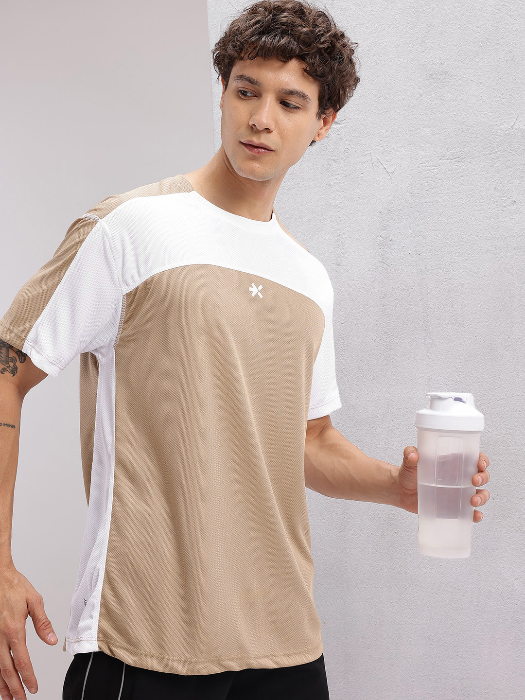 HRX by Hrithik Roshan Drop-Shoulder Sleeves Rapid-Dry Running T-shirt