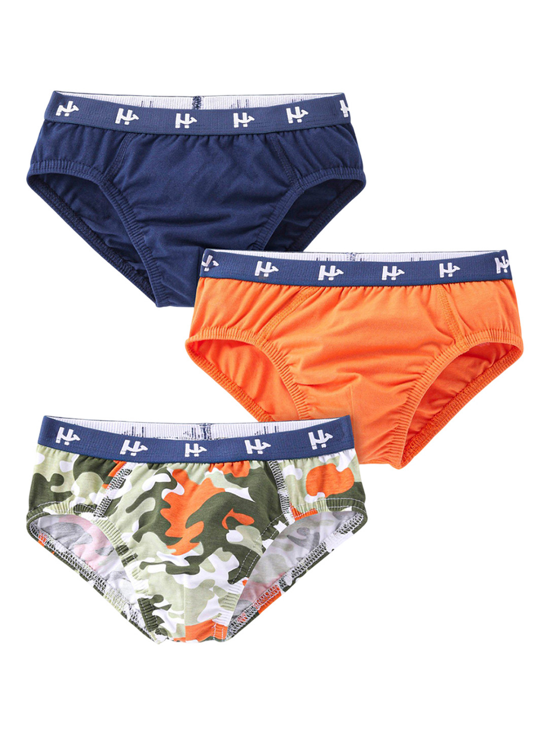 Honeyhap Boys Pack Of 3 Abstract Printed Basic Briefs 18037967