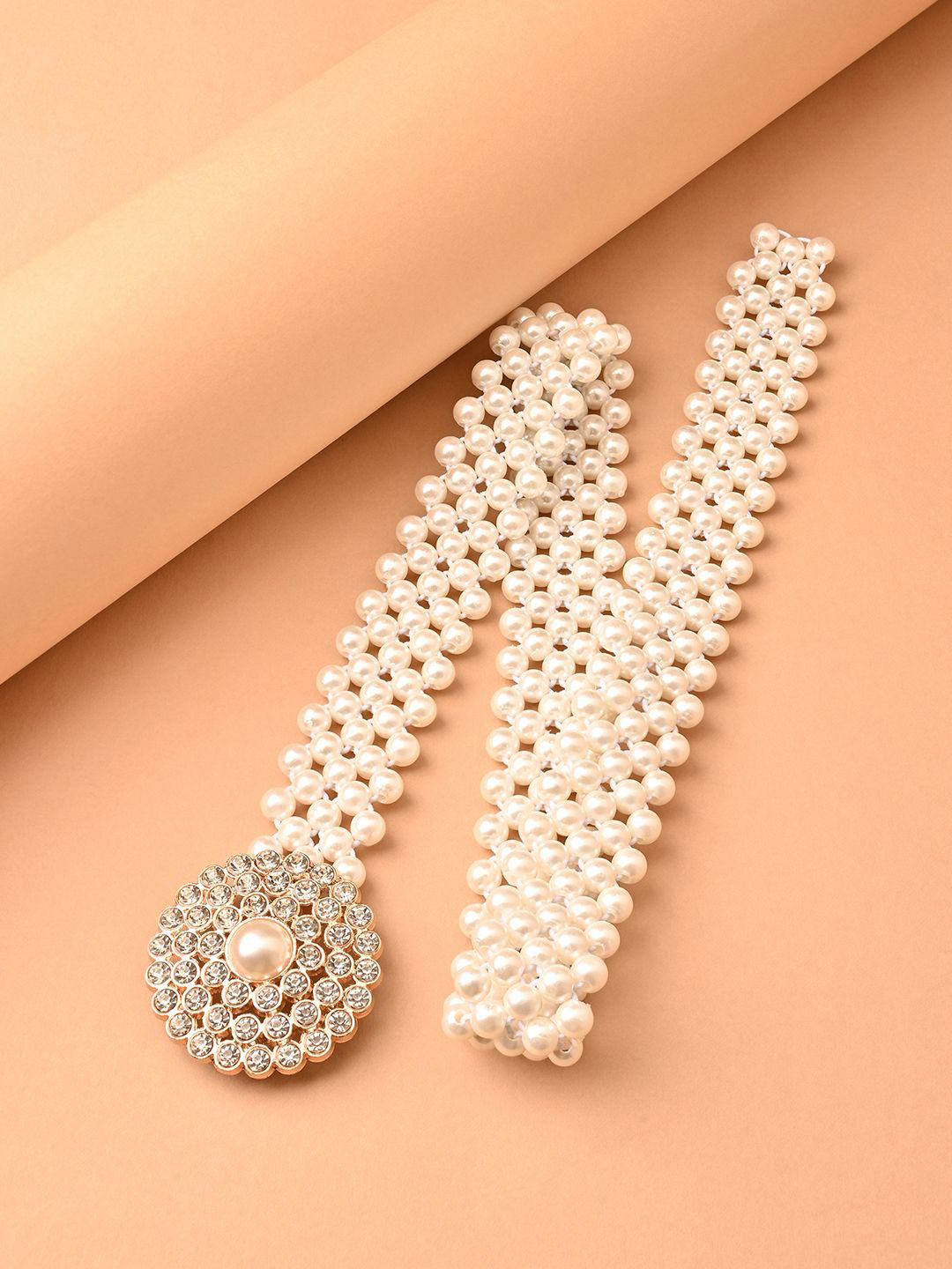 Fida Pearl Embellished Saree Belts