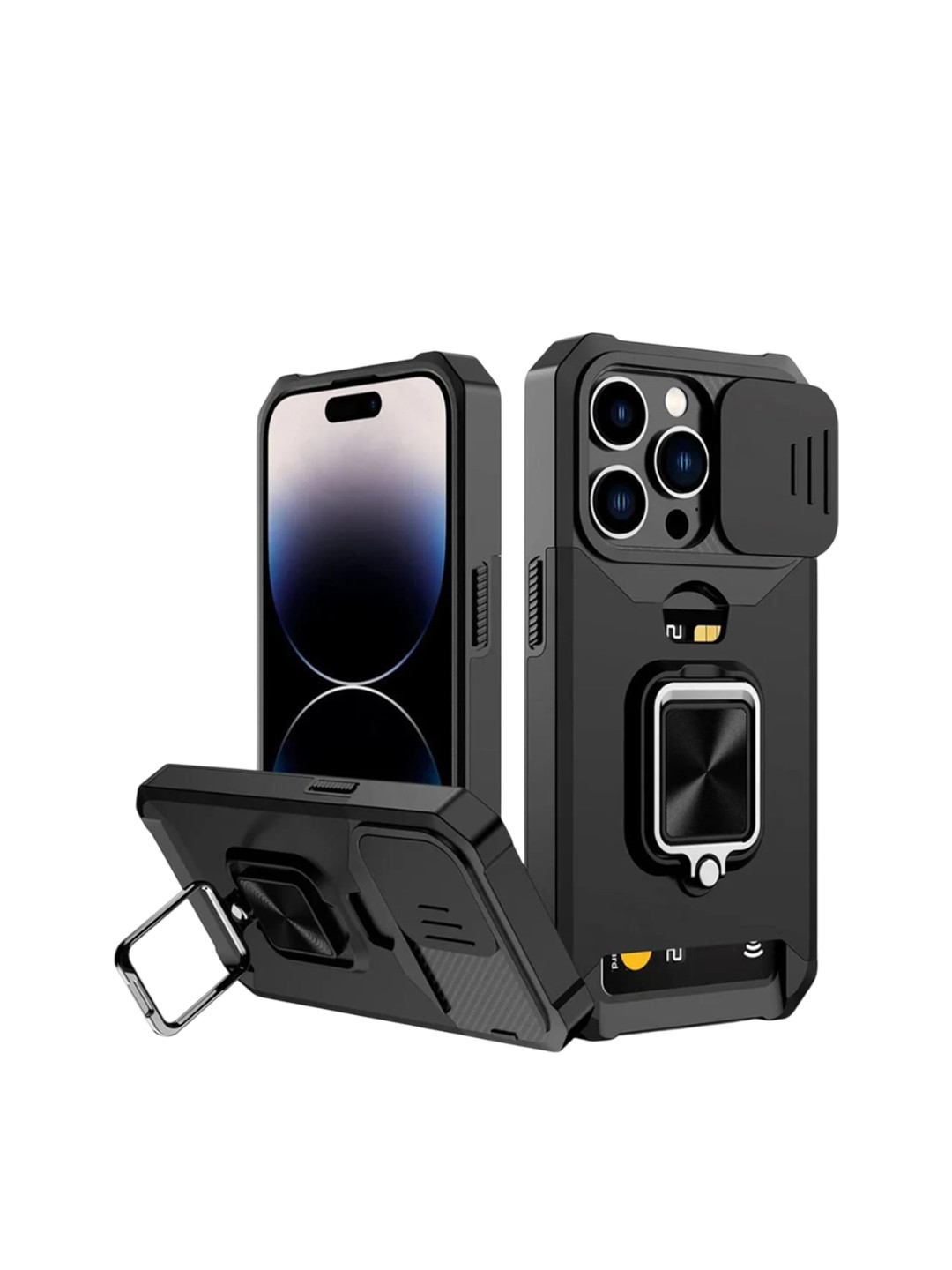 Luxury Kase LK177 Camera Slide Protection iPhone 16 Pro Max Back Case