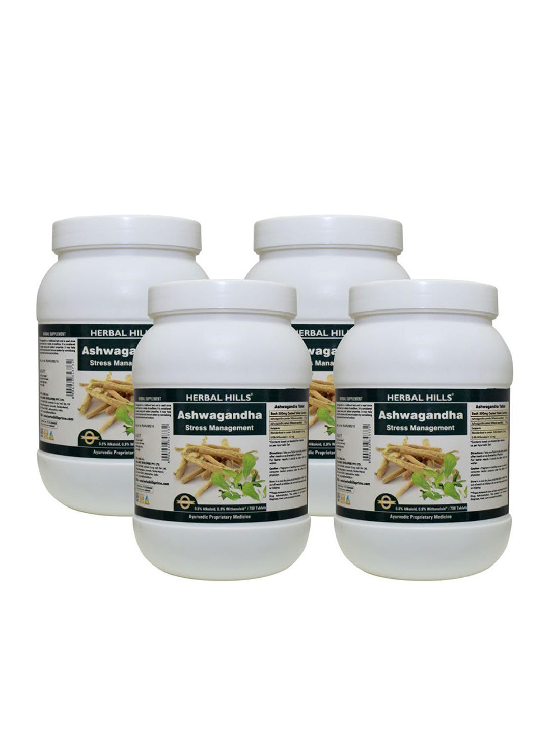 Herbal Hills Ashwagandha Tablets (700 Tablets (Pack of 4))