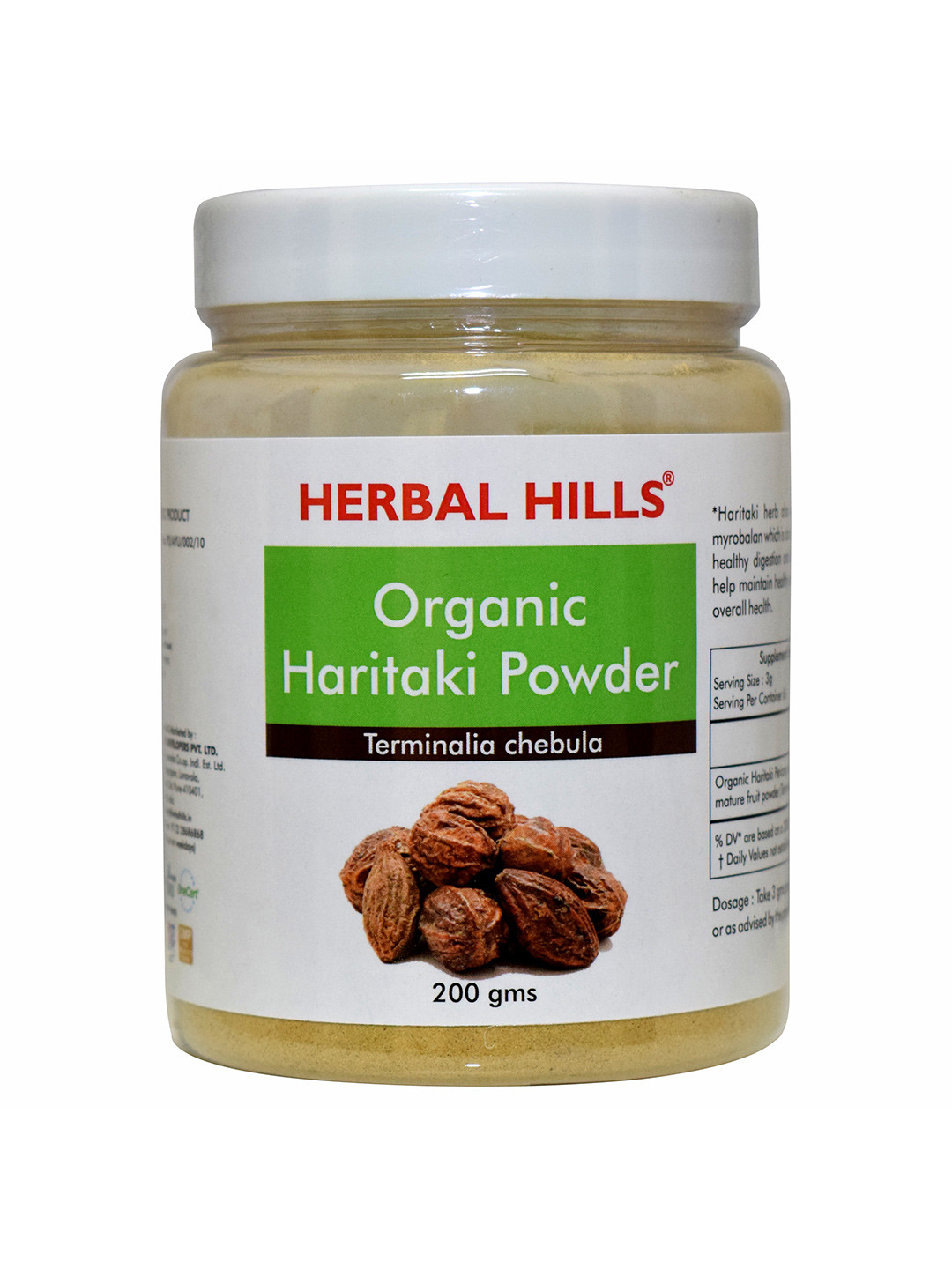 Herbal Hills Organic Haritaki Powder (200 Gms Pack of 2)