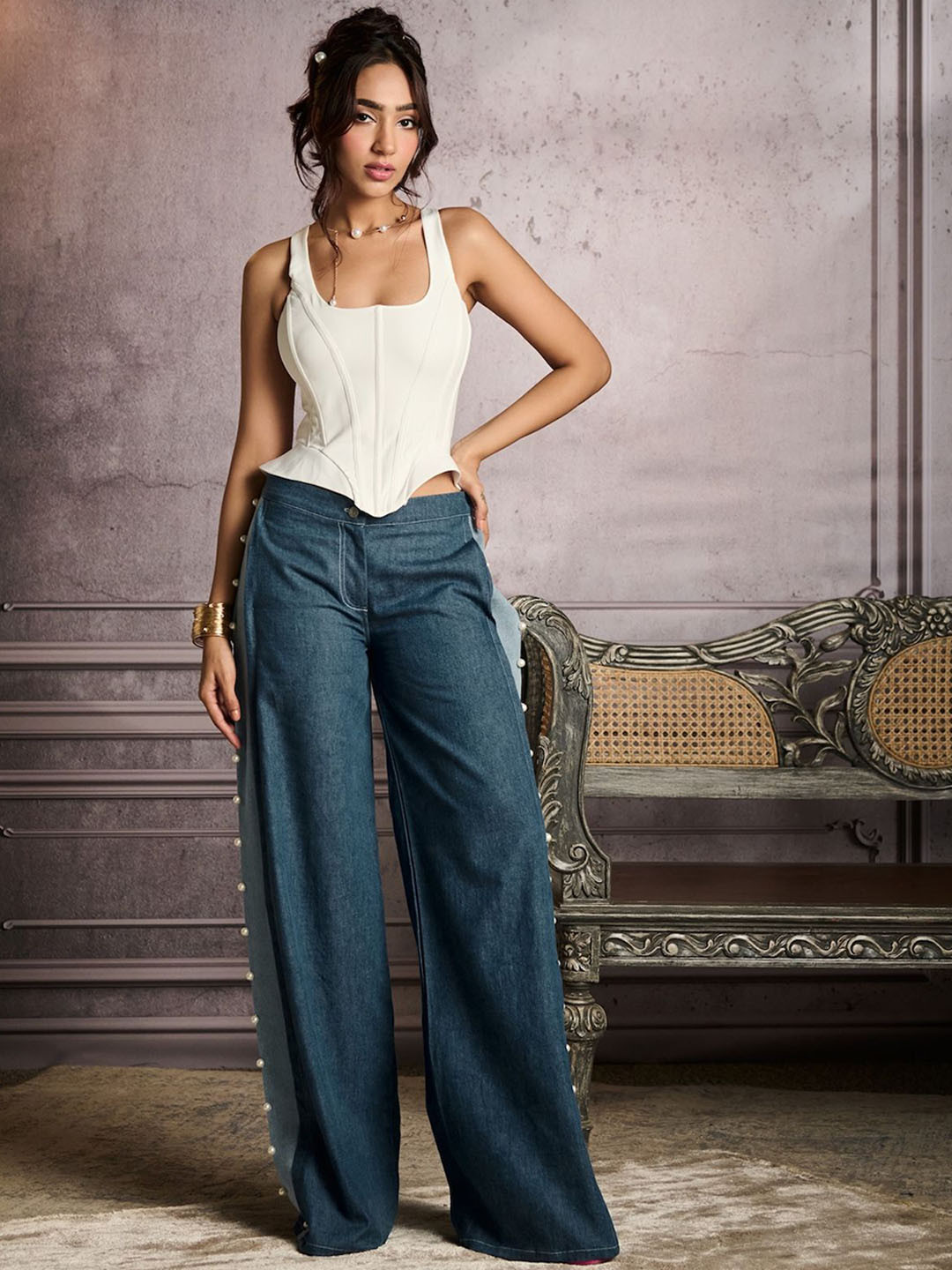 Lea Clothing Co. Women Hela Structured Corset Top