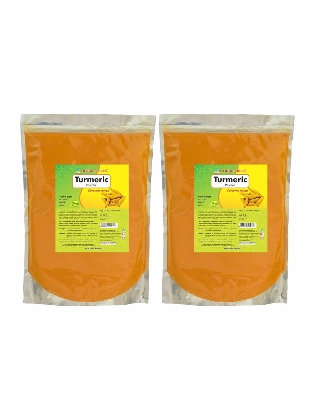 Herbal Hills Turmeric Powder (1 Kg Pack of 2)