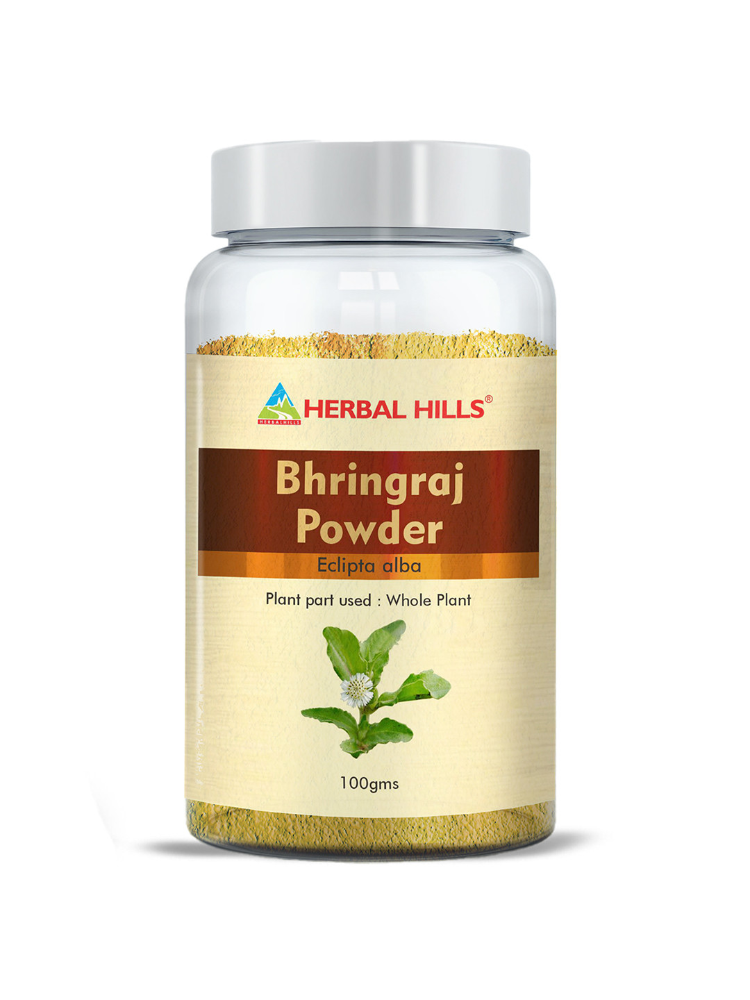 Herbal Hills Bhringhraj Powder Eclipta Alba (100 Gram Pack of 2)