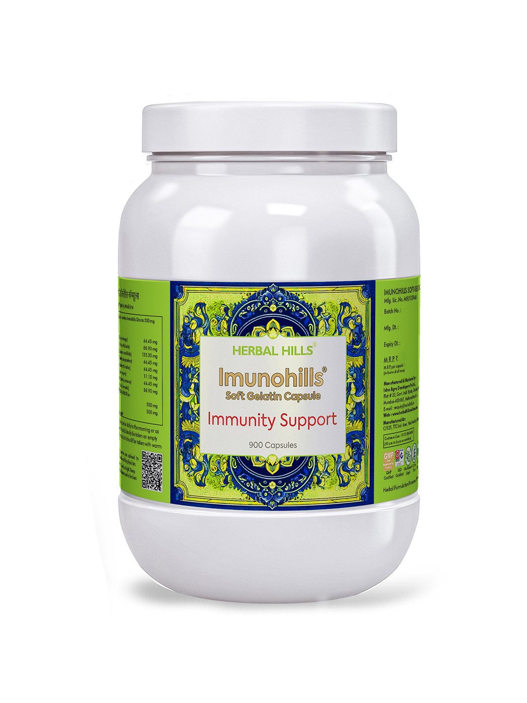 Herbal Hills immune booster Imunohills Immunity Support 900 Capsules