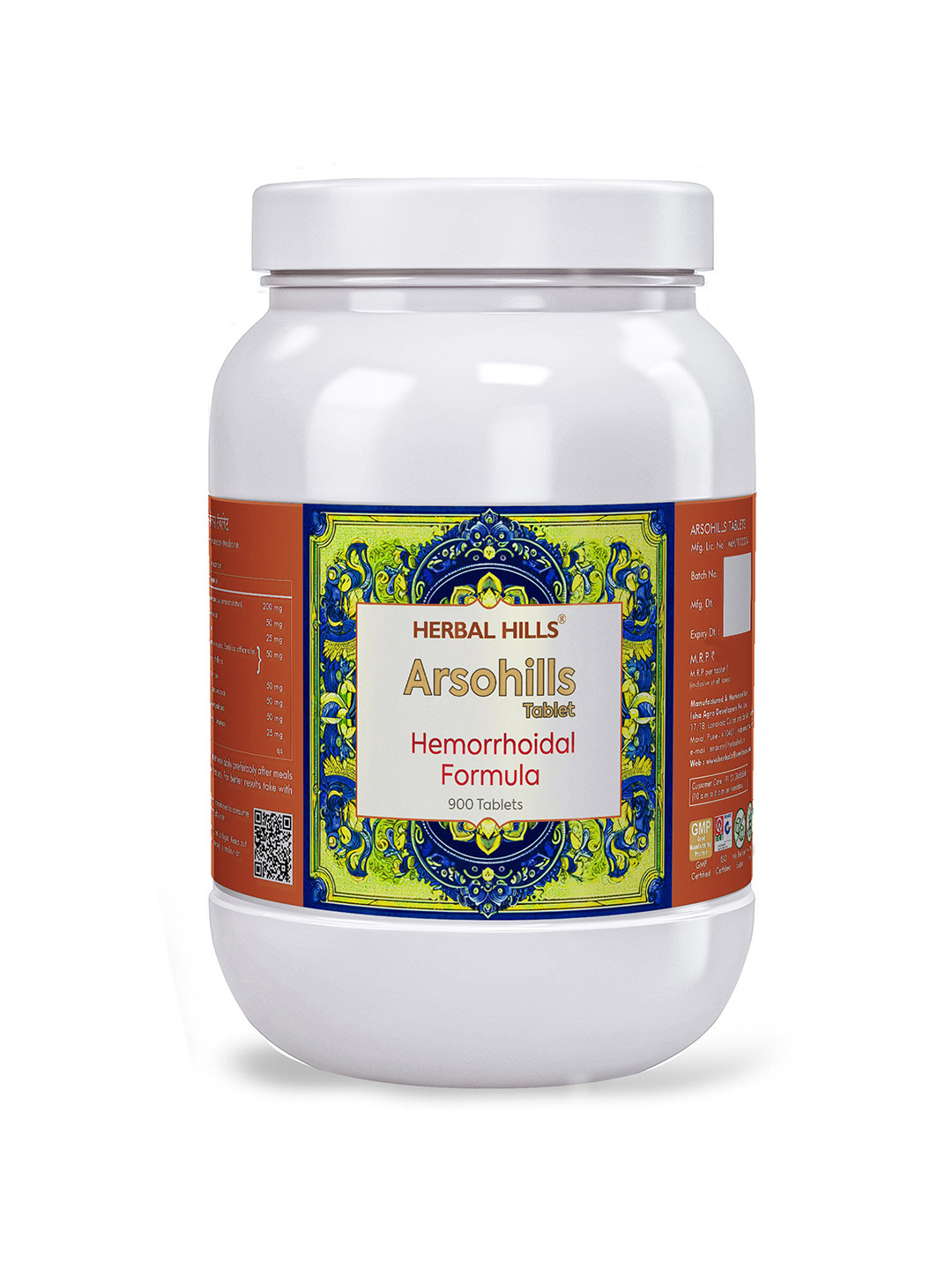 Herbal Hills Arsohills Tablets (900 Tablets (Pack of 5))