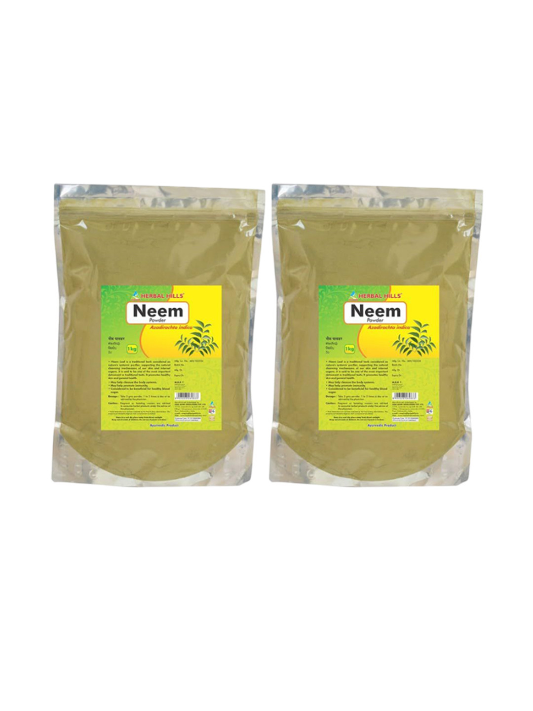 Herbal Hills Neem Powder (1kg Pack of 2)