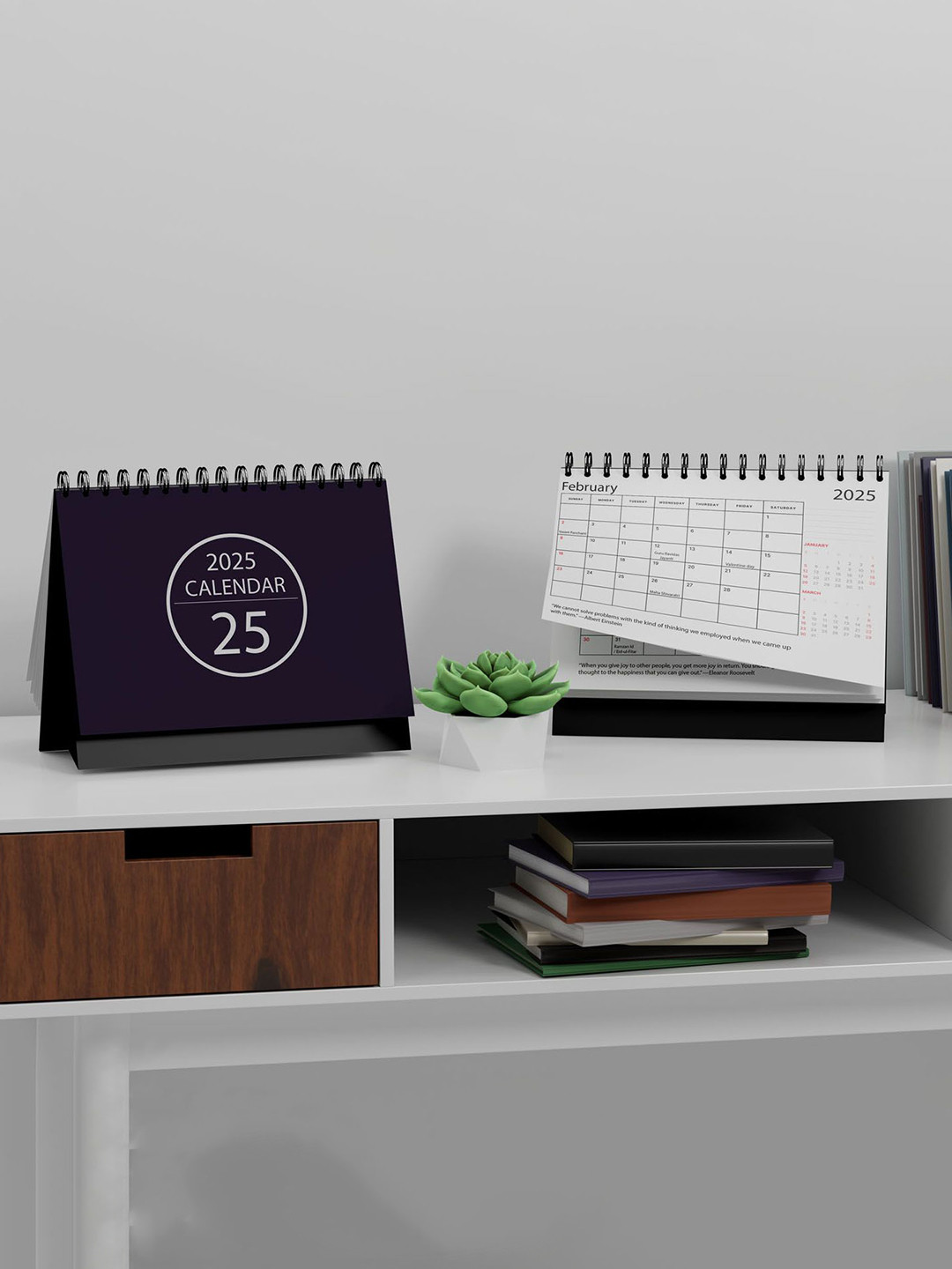 Kaameri Bazaar Black Self Design Calendar