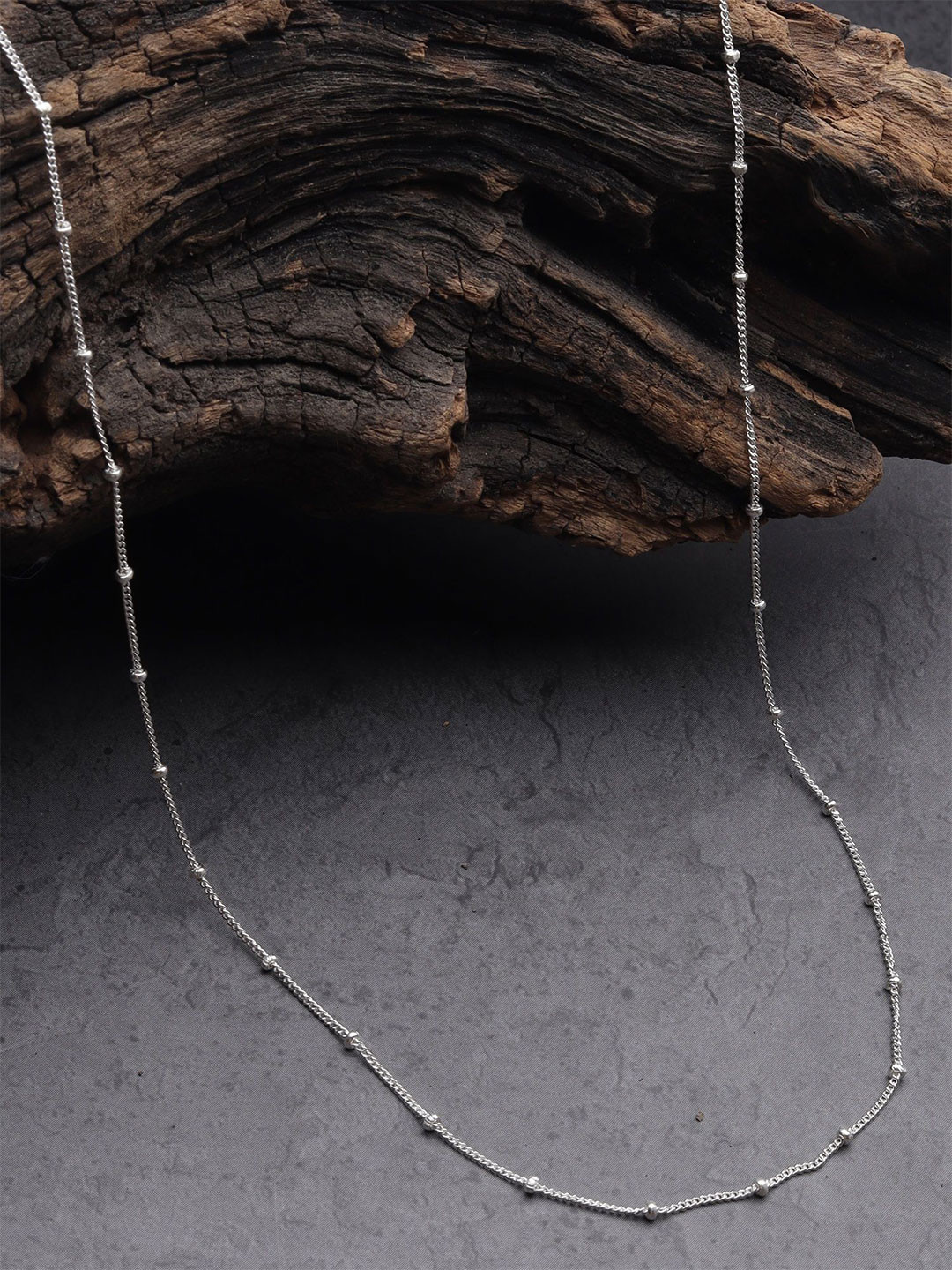 AKSHAT SAPPHIRE 92.5 Sterling Silver Ball Chain