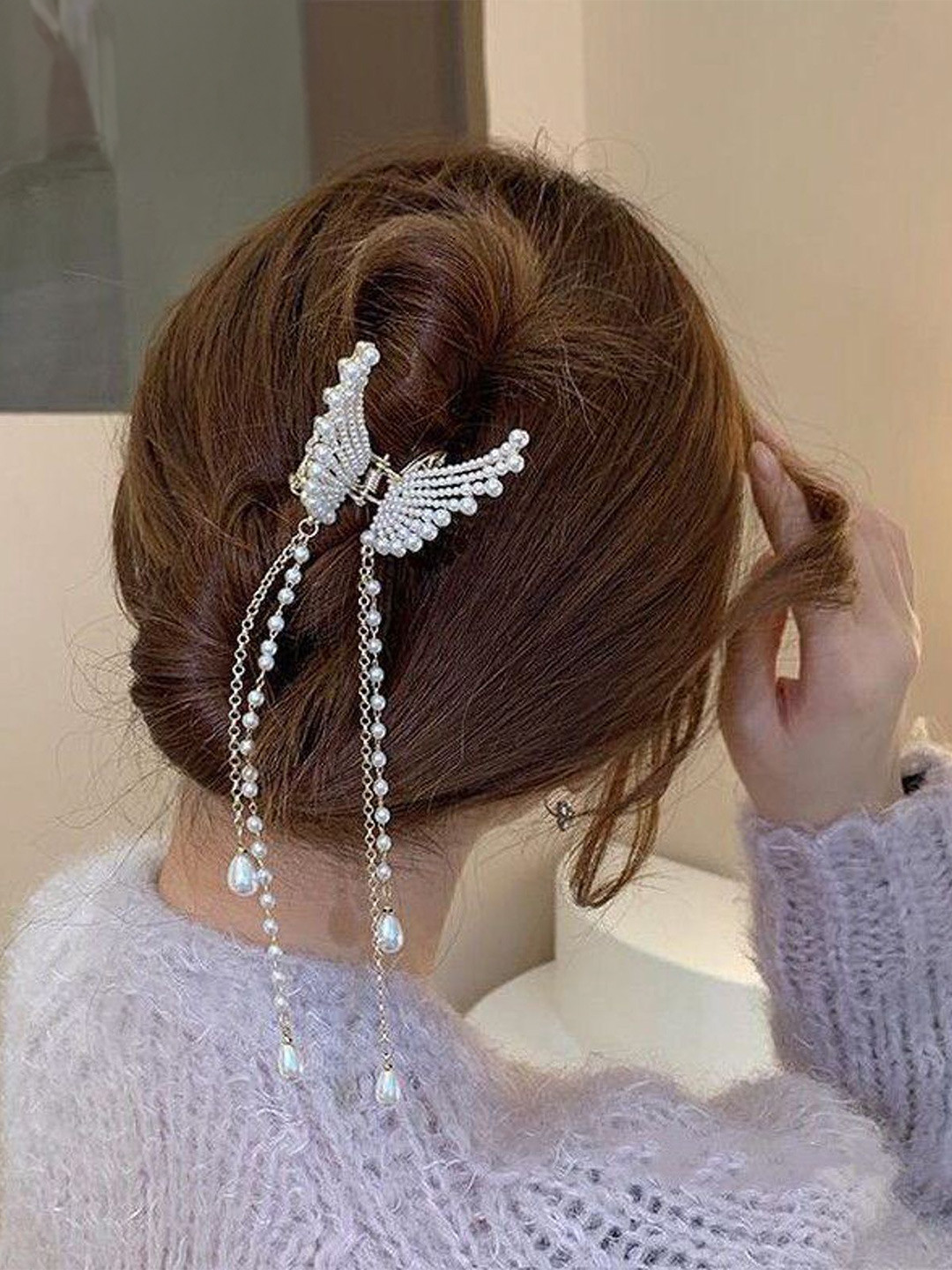 PolluxCraft WomenClaw Butterfly HairClip