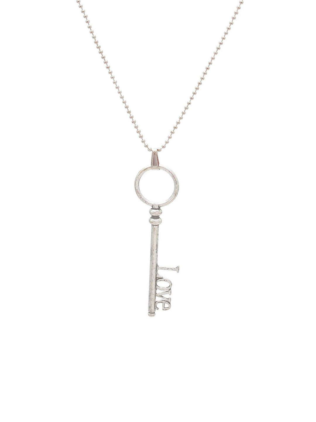 MEMOIR Unisex Silver-Plated Spherical Pendant With Chain