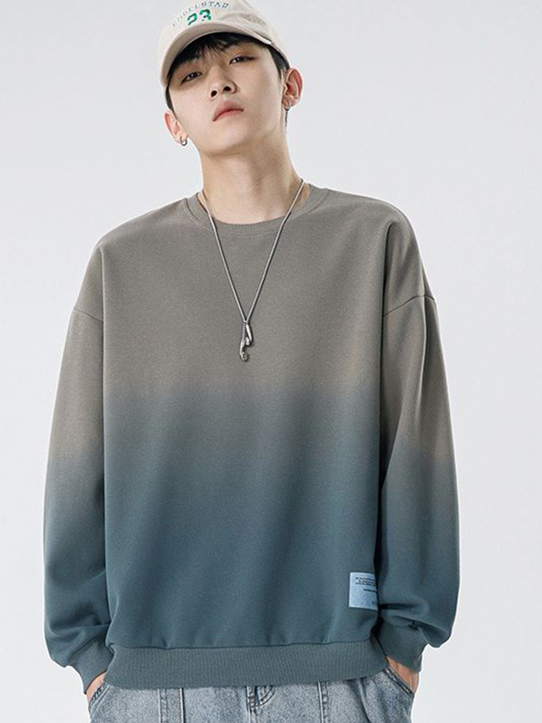 HERE&NOW Men Dual Tone Sweatshirt