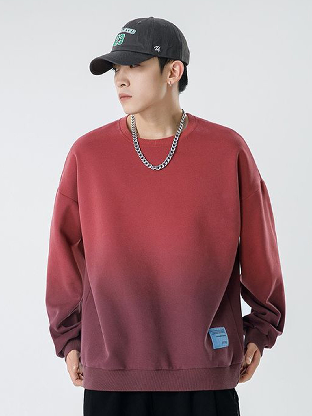 HERE&NOW Men Dual Tone Sweatshirt