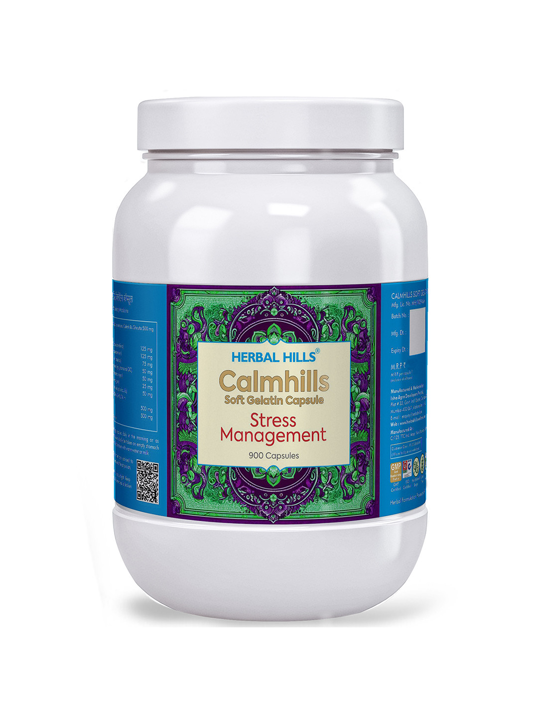 Herbal Hills Calmhills Capsules (900 Capsule (Pack of 5))