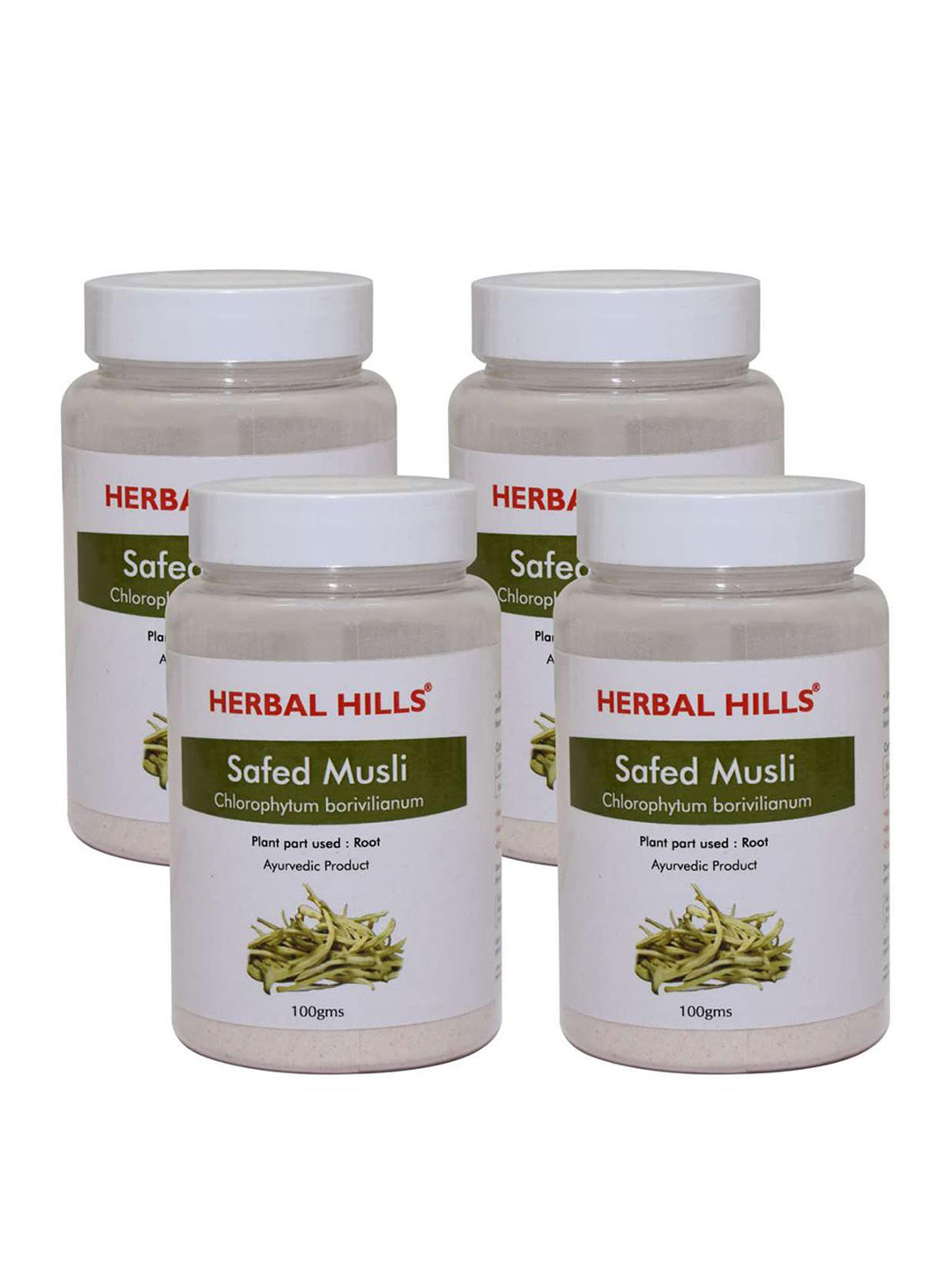 Herbal Hills Safed Musli Powder 100 g Pack of 4