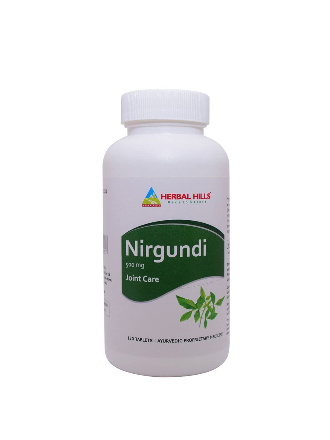 Herbal Hills Nirgundi (Vitex negundo) 120 tablet - 500mg for Joint Care & various health benefits (Pack of 5)