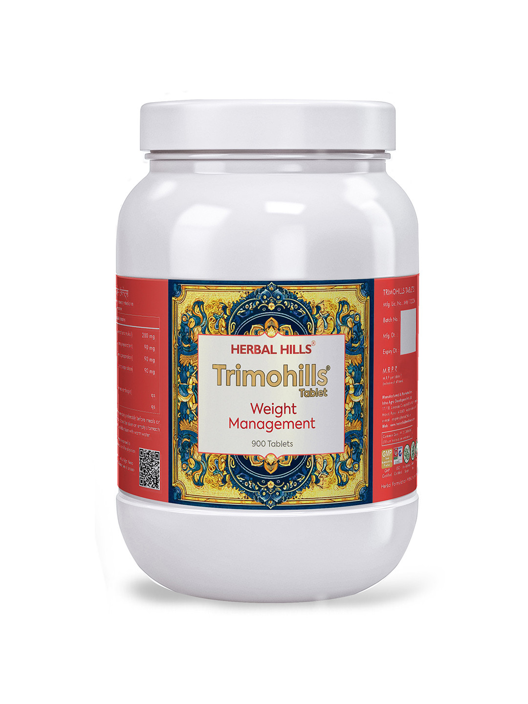 Herbal Hills Trimohills Tablet (900 Count Pack of 5)