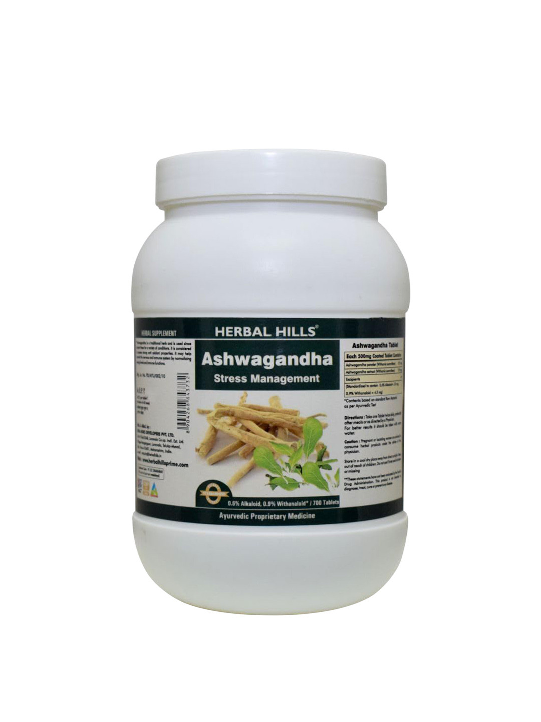 Herbal Hills Ashwagandha Withania somnifera 700 Tablets