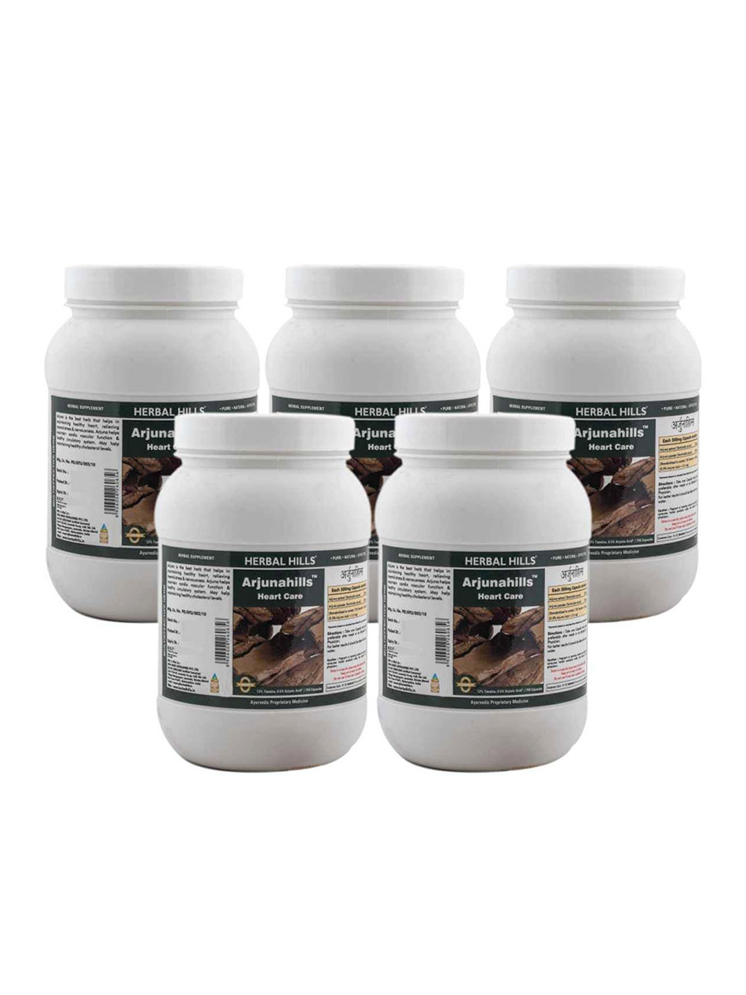 Herbal Hills Arjuna Capsules (700 Capsule (Pack of 5))