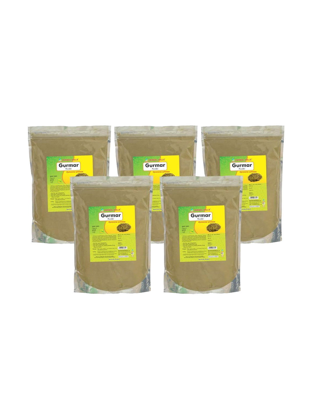 Herbal Hills Gurmar Powder - (1 Kg Pack of 5)