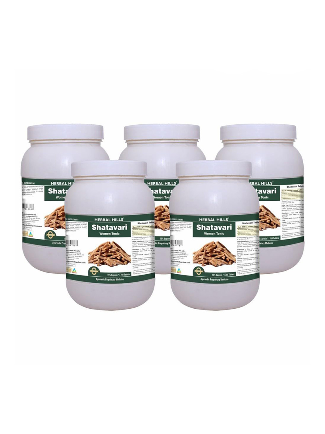 Herbal Hills Shatavari Tablets (Asparagus racemosus) (700 Tablets (Pack of 5))