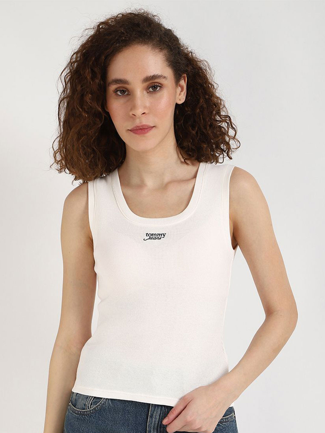 Tommy Hilfiger Women Cotton Round Neck Top