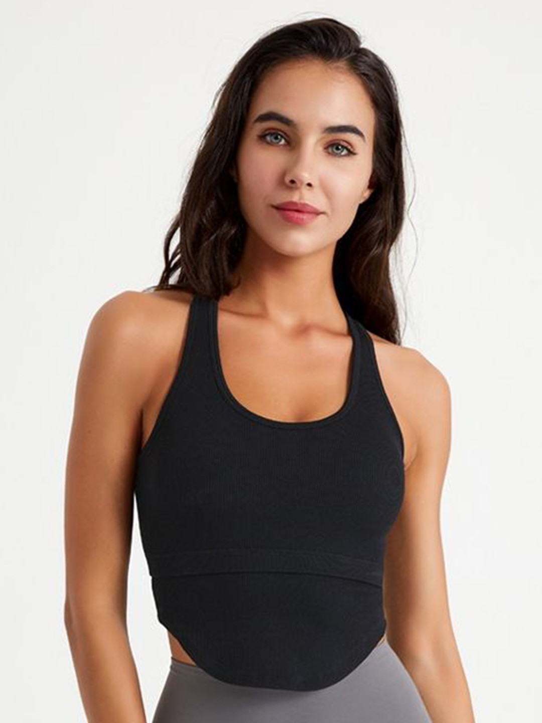 LULU & SKY Curved Hem Activewear Tank Top