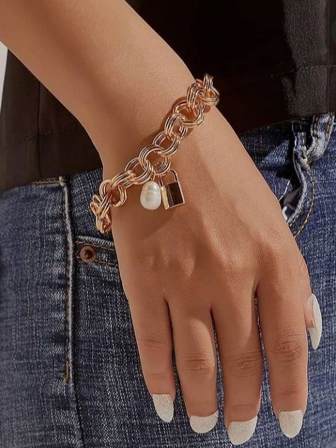 DEGHLAM Copper-Plated Charm Bracelet