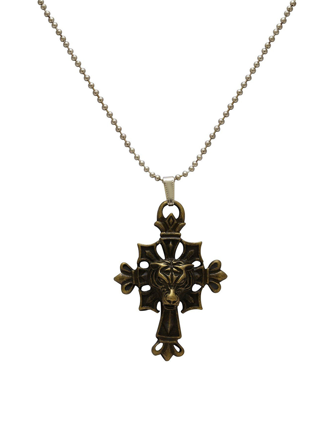 MEMOIR Brass-Plated Pendant With Chain