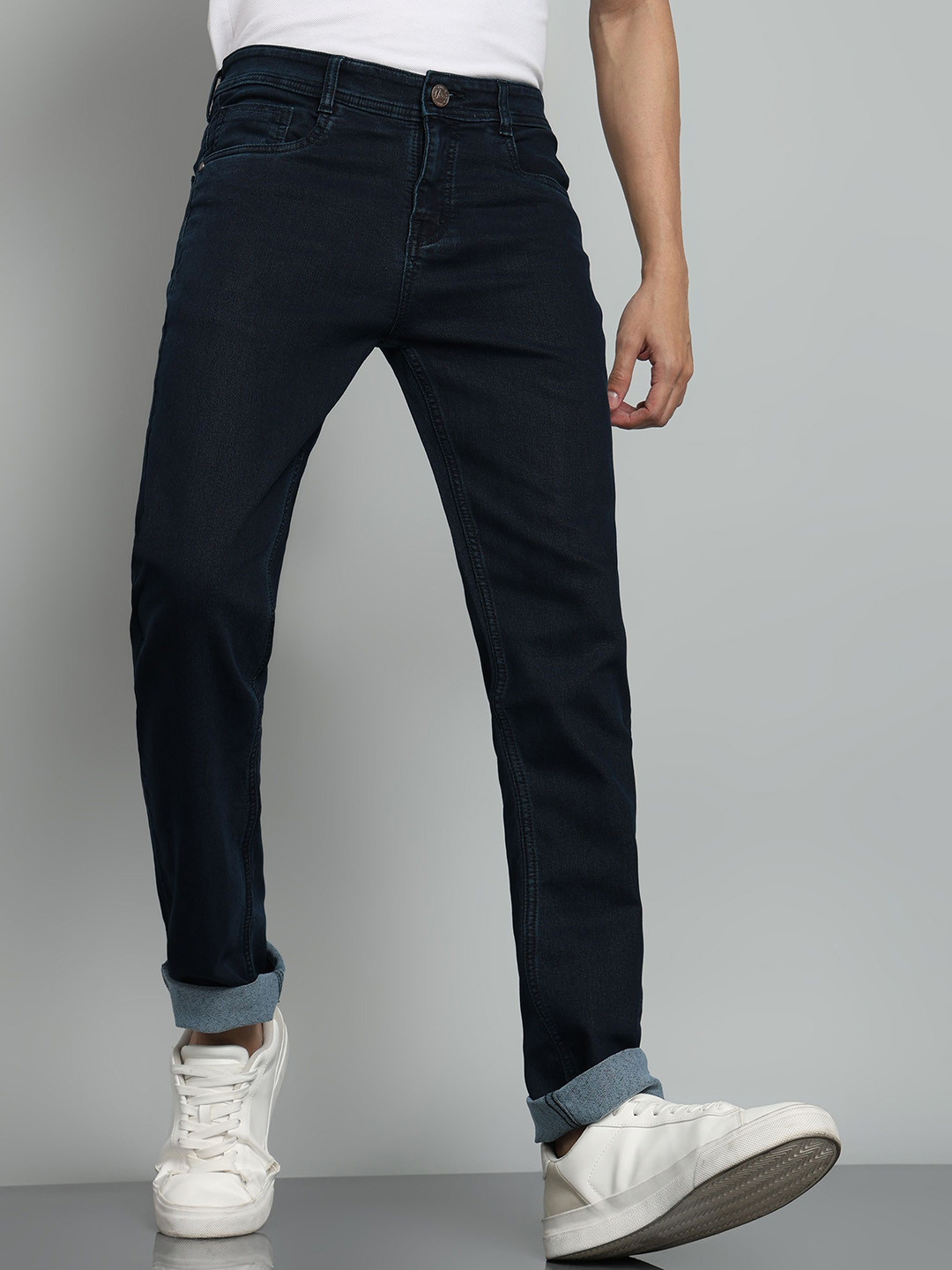AFLASH Men Urban Utility Regular Fit Mid-Rise Jeans