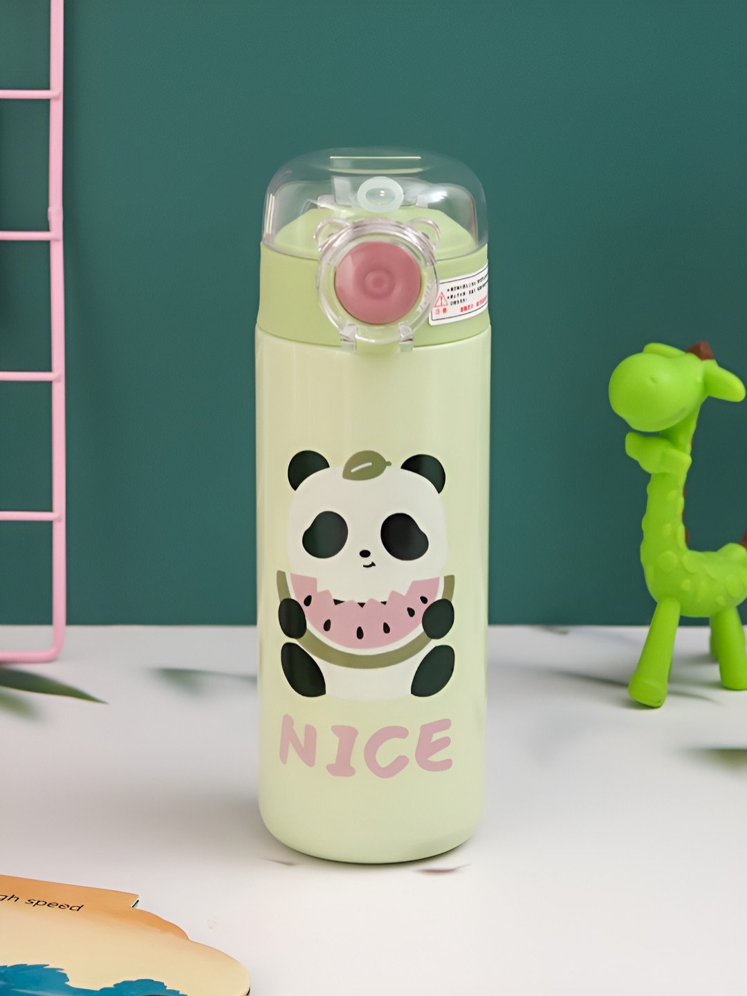 Yellow Bee Green Conversational Stainless Steel Light-weight Flask - 500ml