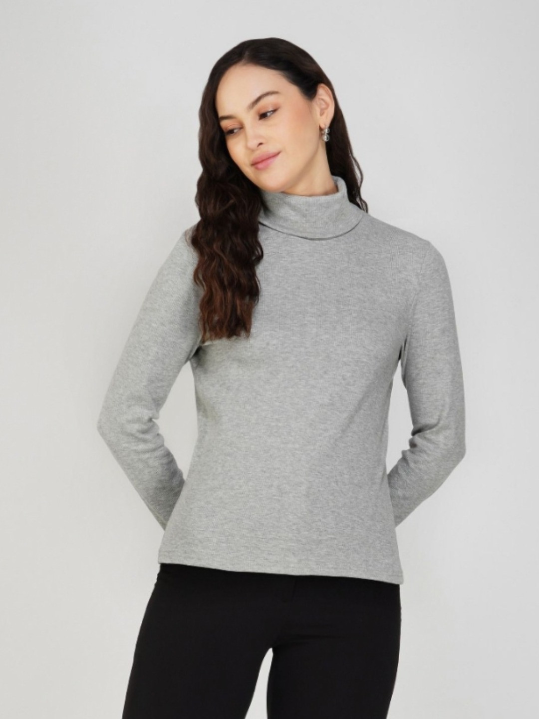 Avor Lifestyle Women Self Design Cotton T-shirt