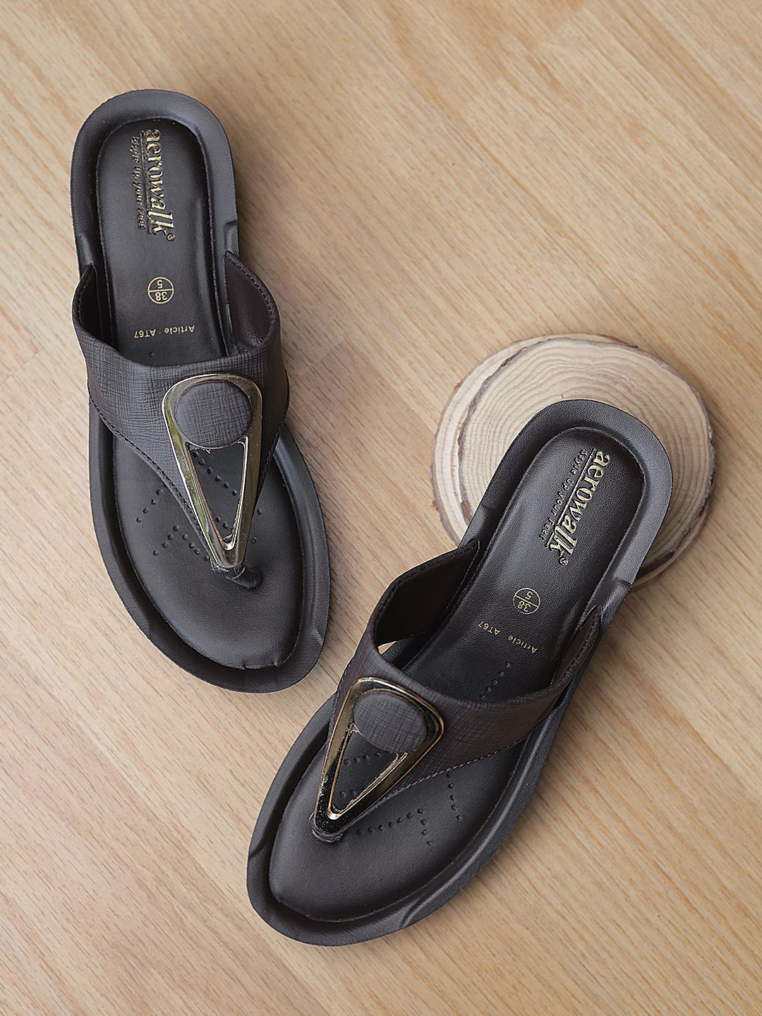 Aerowalk Women Open Toe Wedge Sandal