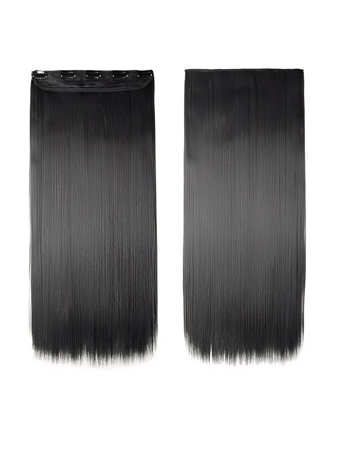 D-Divine Clip-In Straight Toupee Hair Extension - Black - 22 Inch