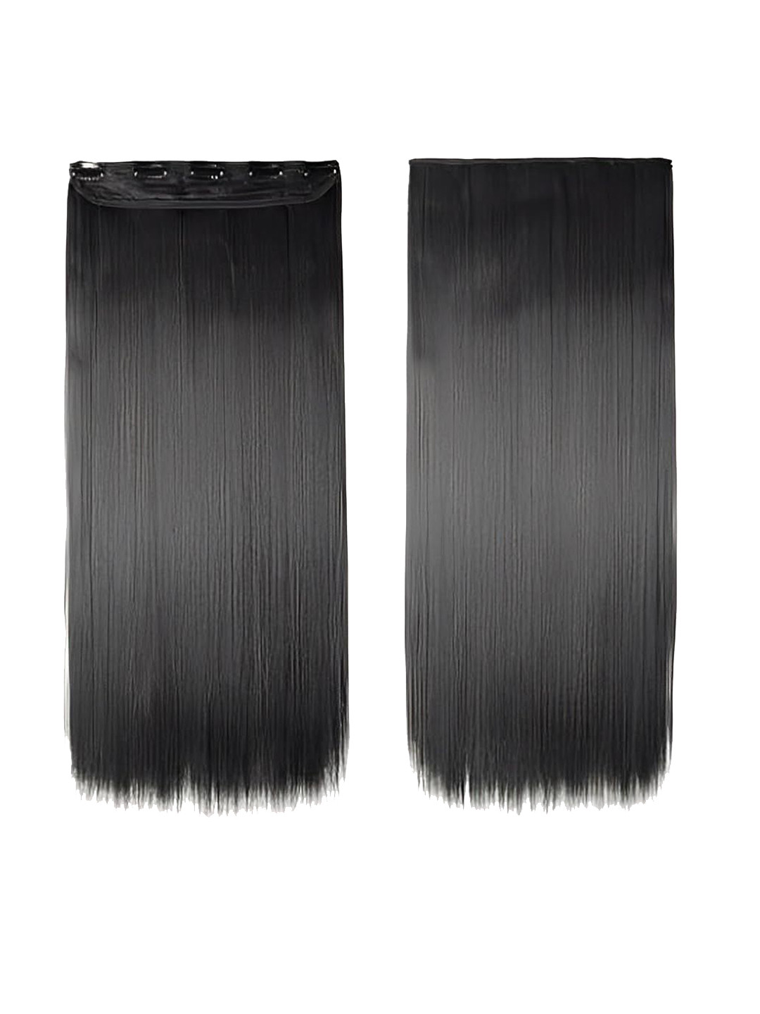 D-Divine Clip-In Straight Toupee Hair Extension - Black - 22 Inch