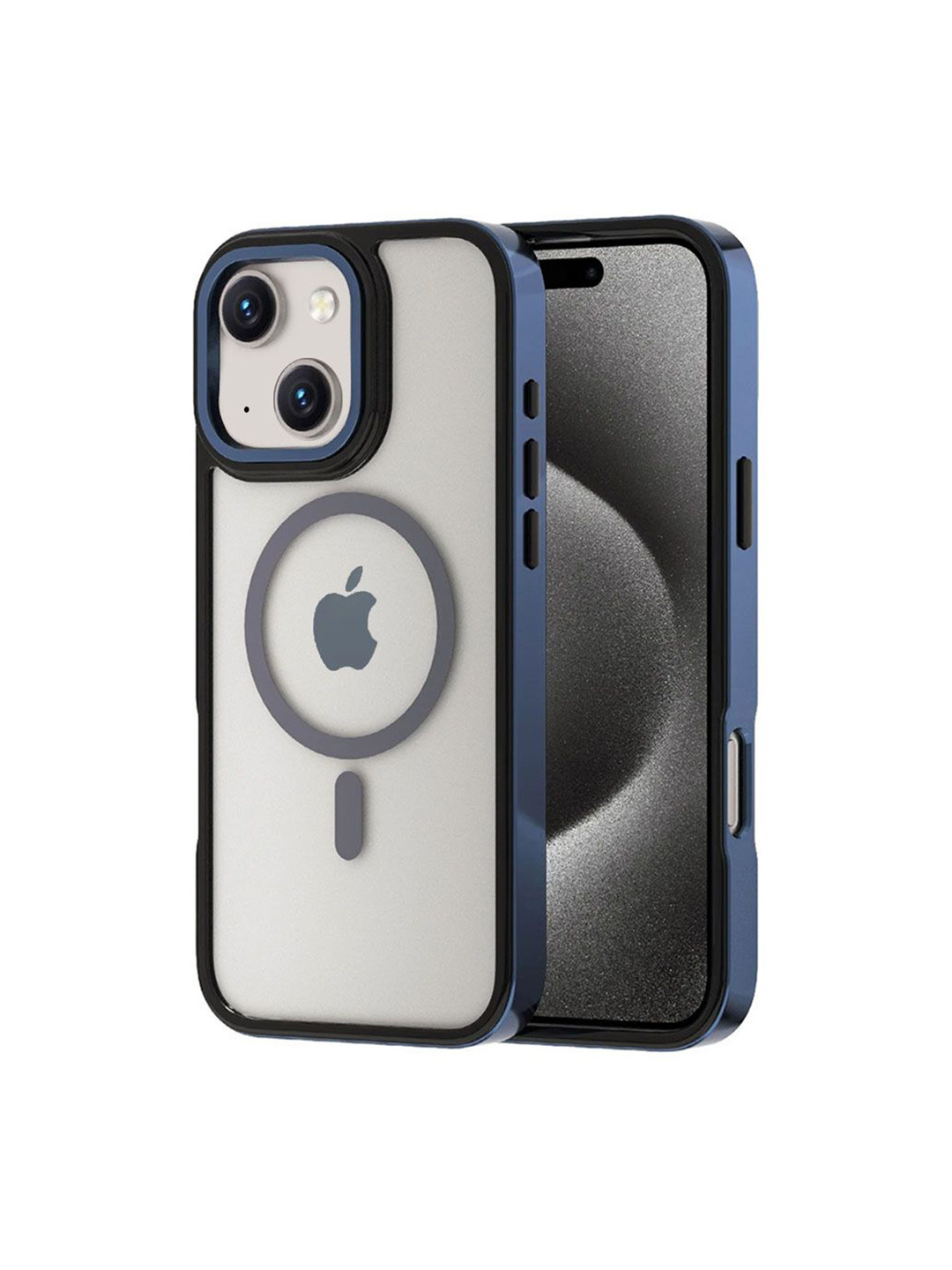 Luxury Kase LK178 Electroplate Titanium Magnet Wireless Solid iPhone 14 Plus Back Case