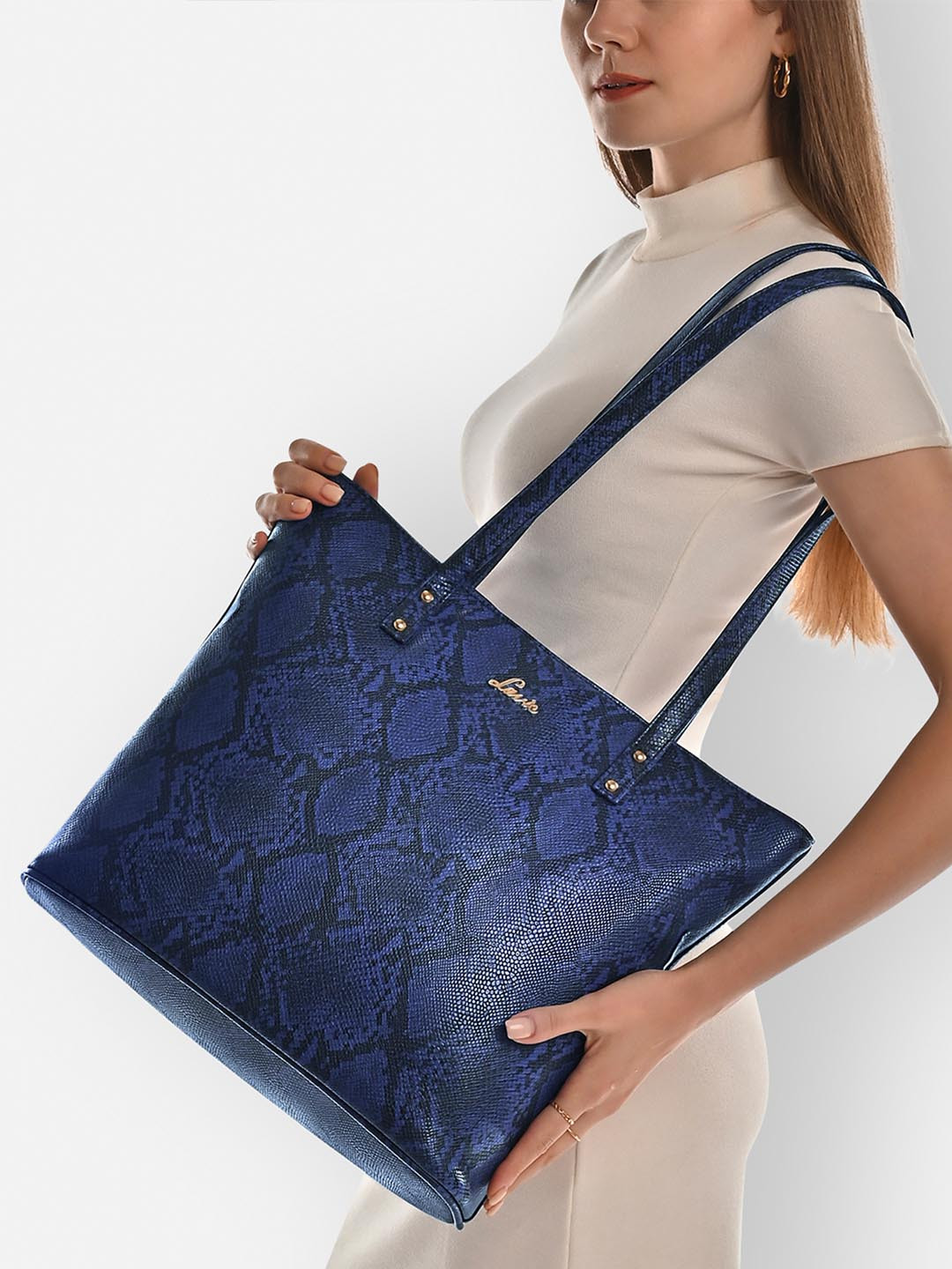 Lavie Python Pavo Women Large Vertical Tote Handbag