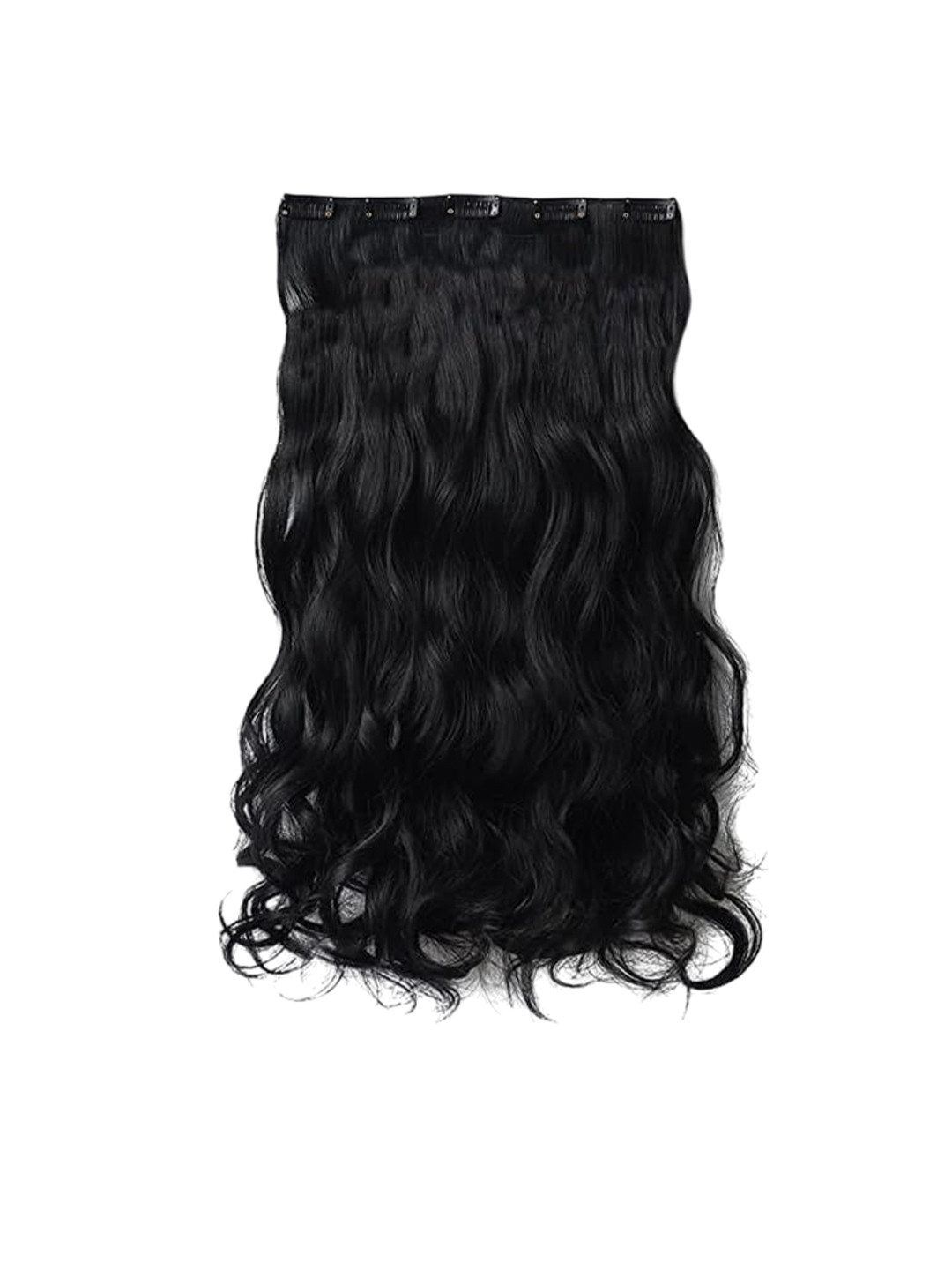 D-DIVINE 5 Clip-In Curly Full Head Hair Extension - Brown - 22 Inch