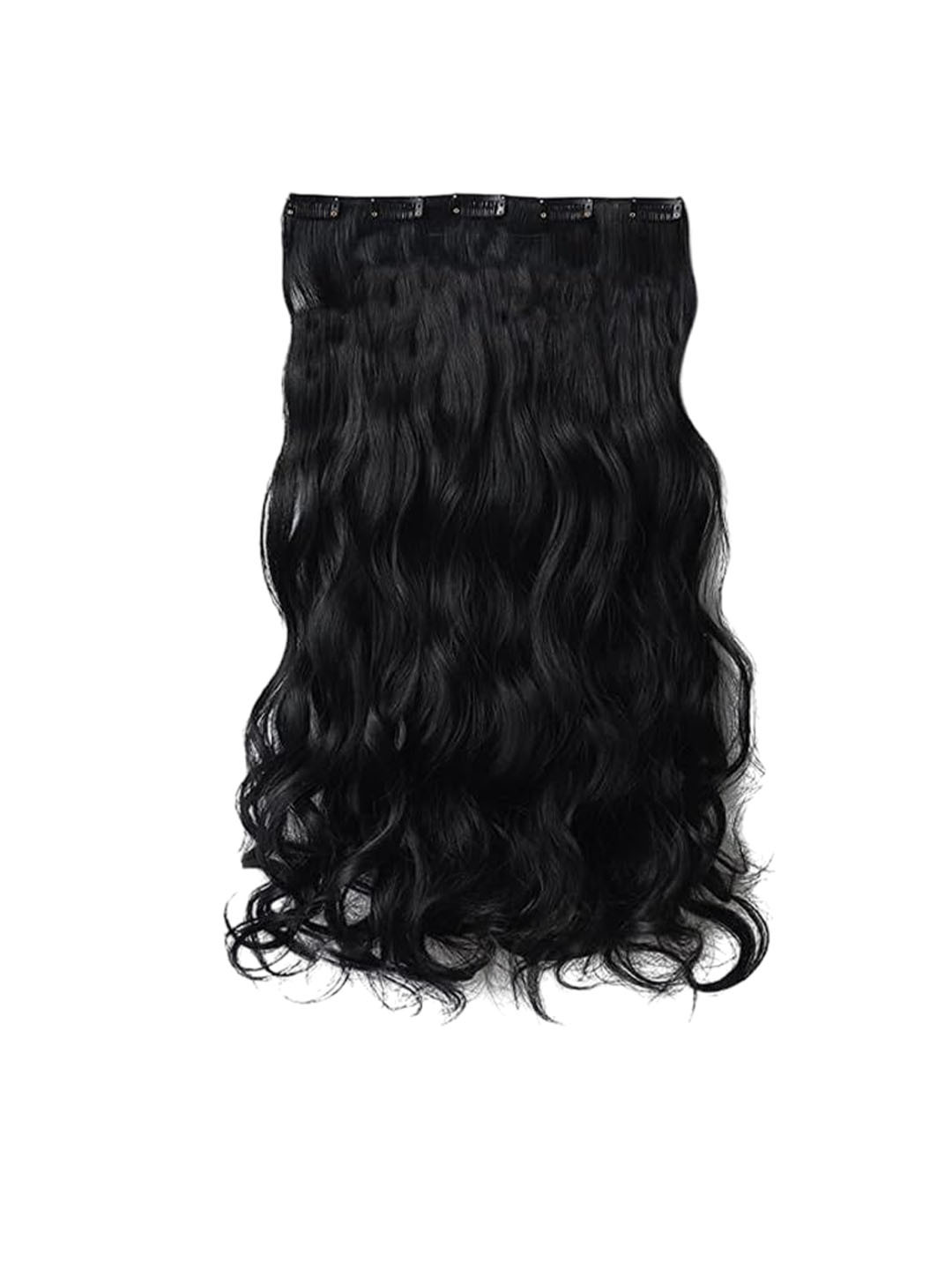 D-DIVINE Set Of 2 5 Clip-In Curly Full Head Hair Extension - Brown - 22 Inch