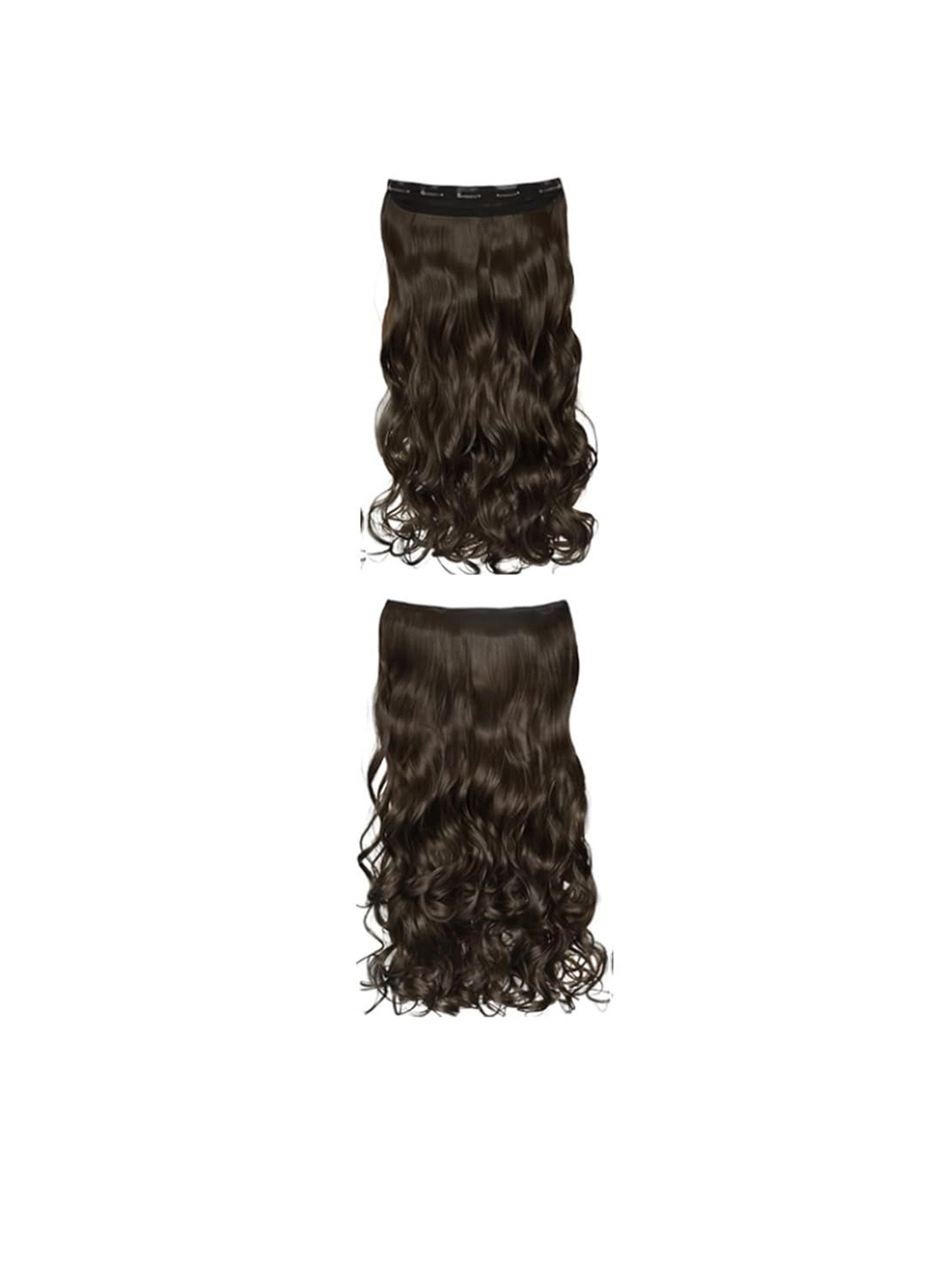 D-Divine Wavy Clip-In Hair Extension - 22 Inch - Brown