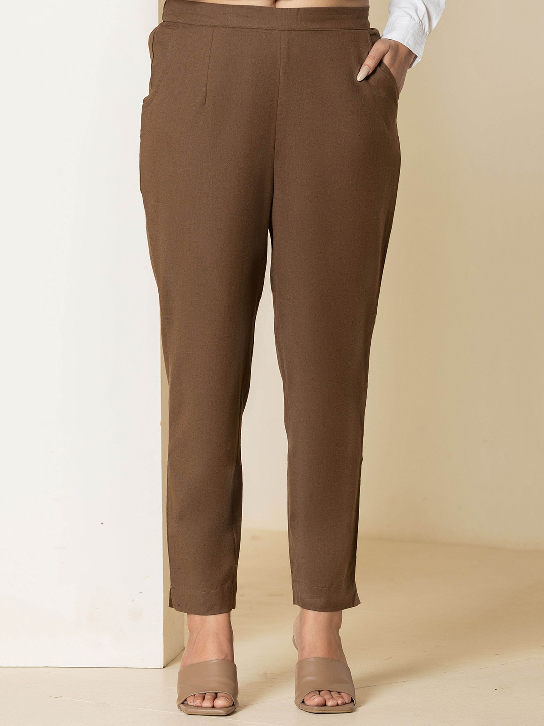 Eco Clothing Women Relaxed Tapered Fit Trousers