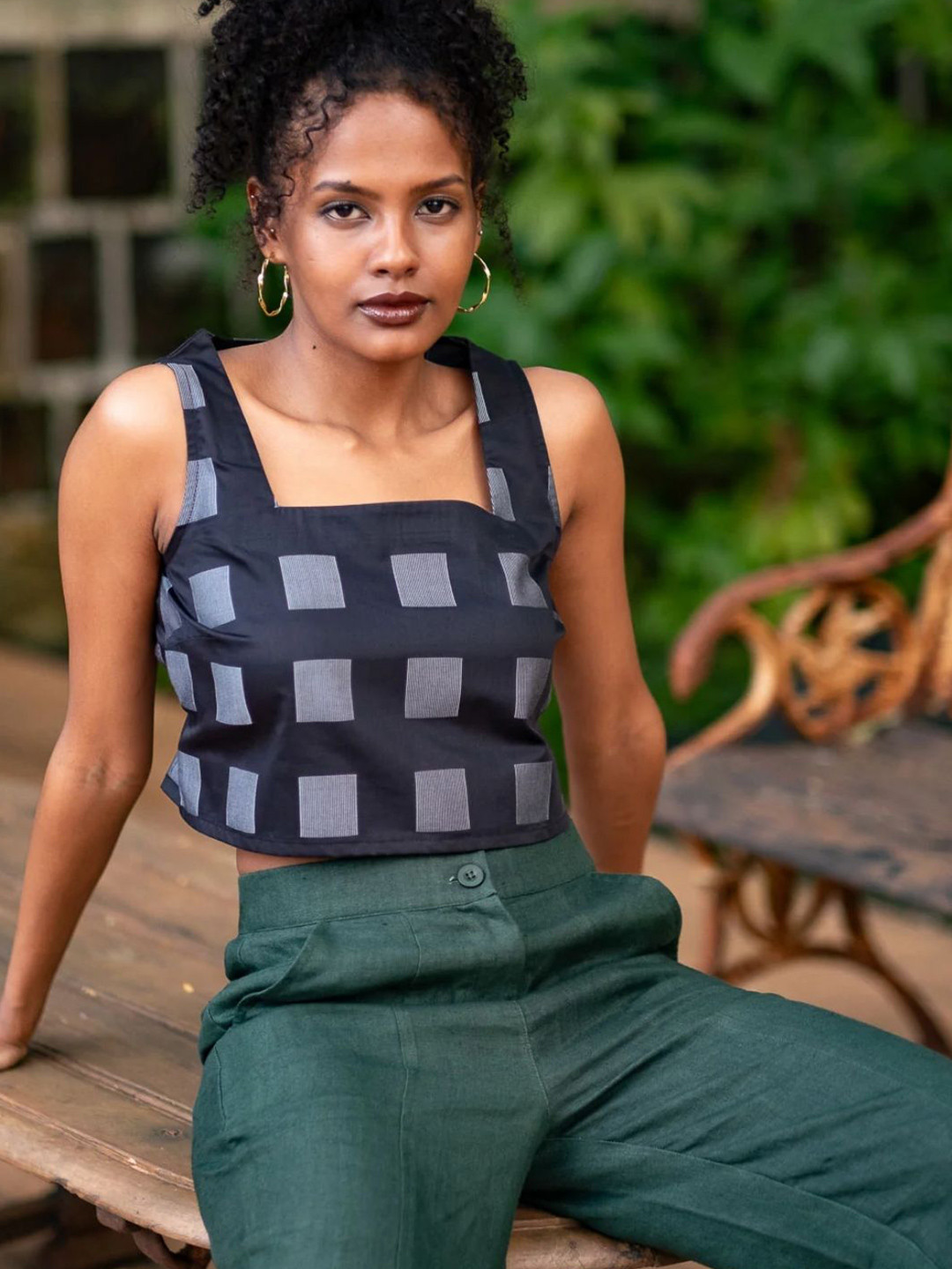 Creatures of Habit Katpatti Crop Tank Top