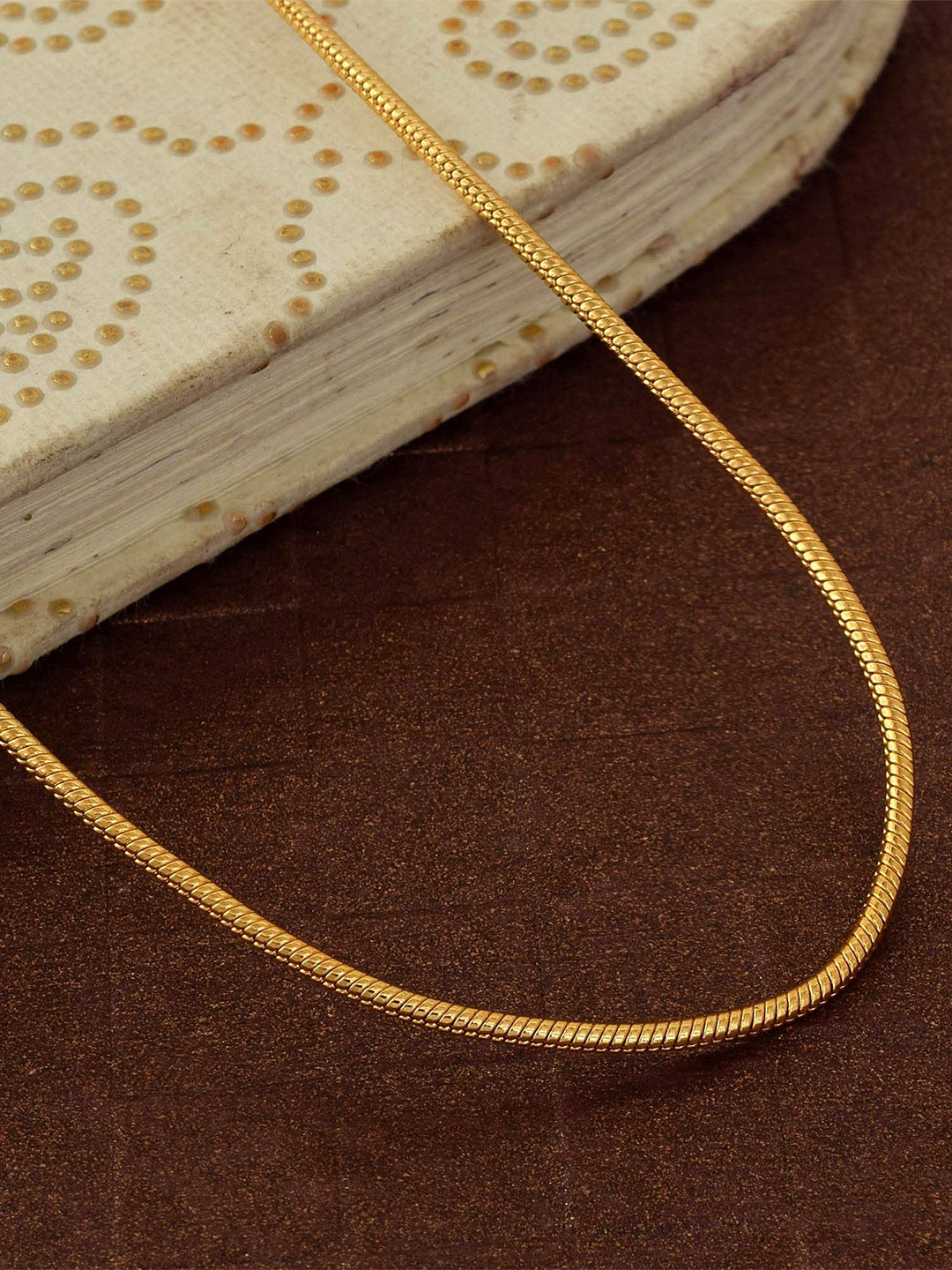 MEMOIR Unisex 24KT Gold-Plated Chain