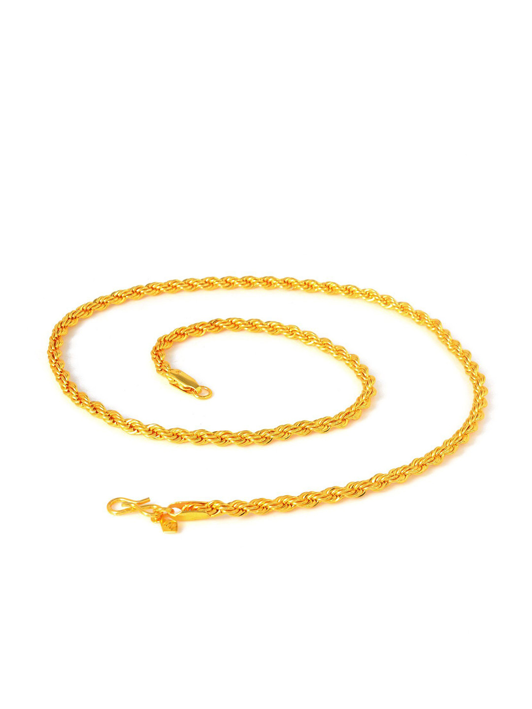 MEMOIR Men Gold-Plated Anti-Allergy Rope Design Chain