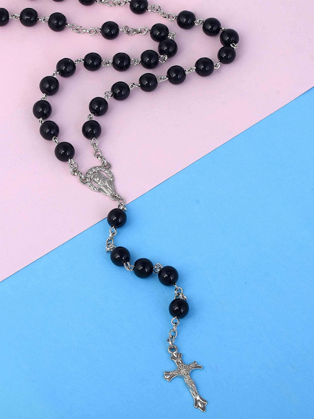 MEMOIR Silver Plated Cross Chain