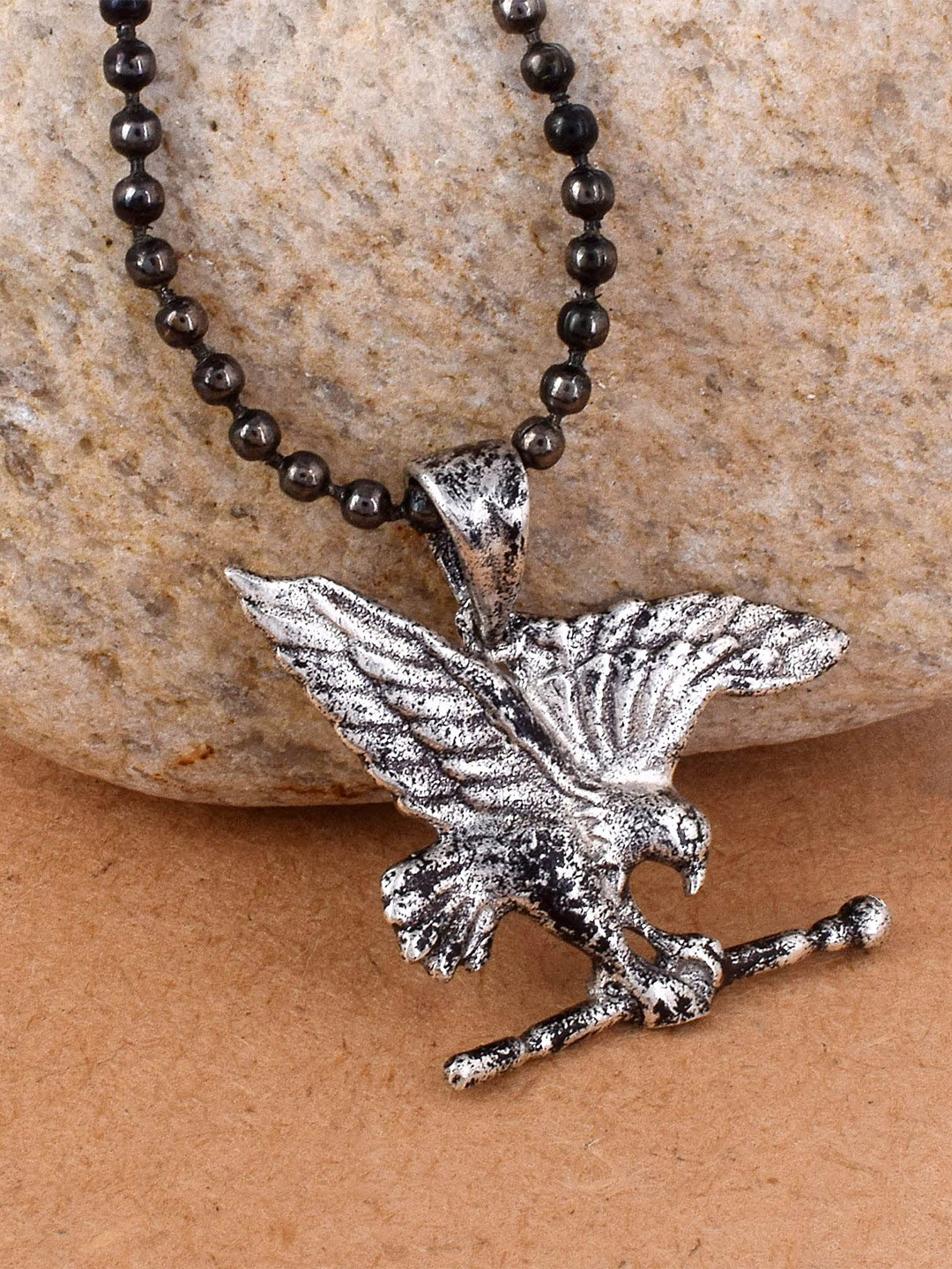 MEMOIR Silver Plated The Bird Sitting On Branch Of A Tree Pendant With Chain