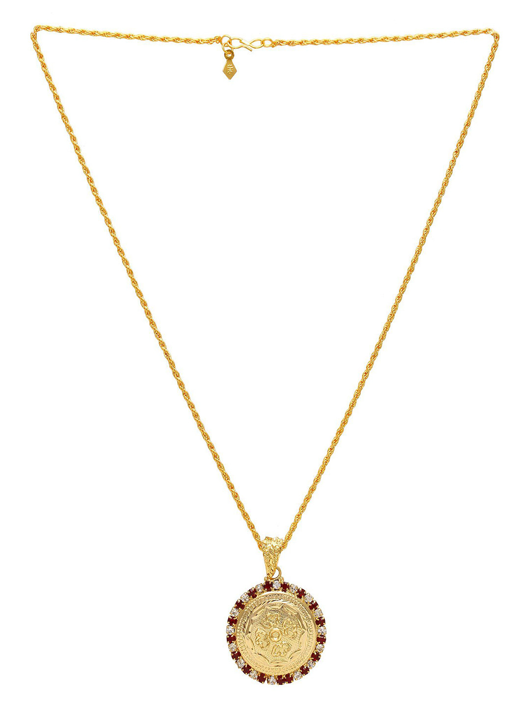 MEMOIR Gold-Plated Contemporary-Charm Pendant With Chain