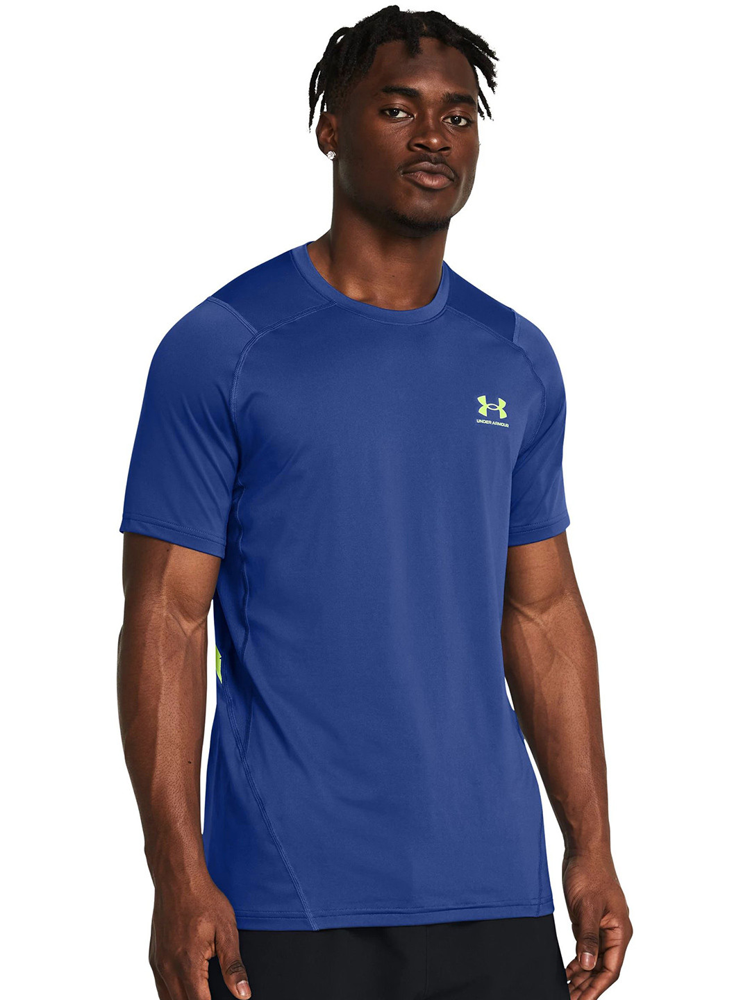 UNDER ARMOUR Men Abstract Printed Round Neck  T-shirt