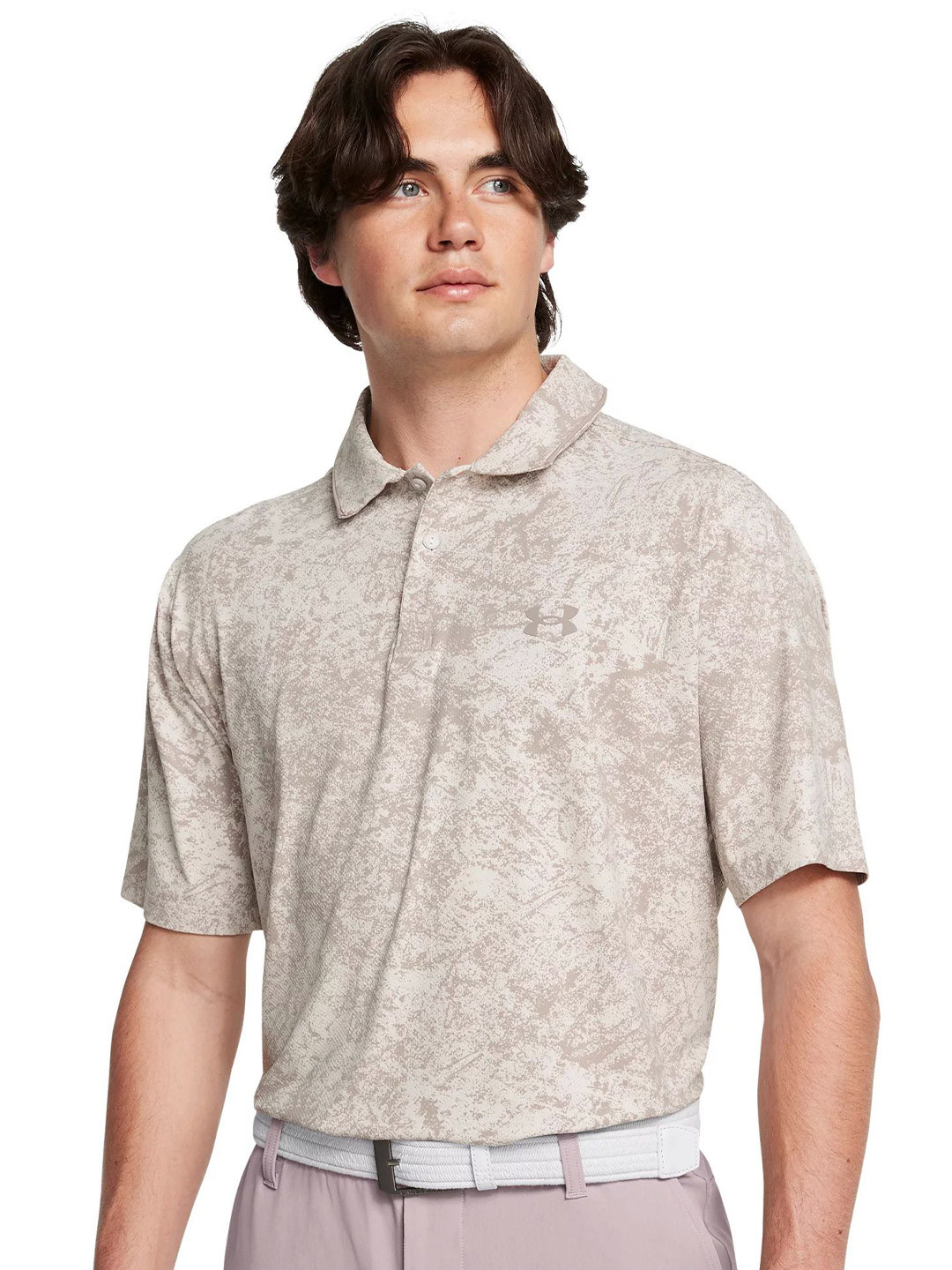 UNDER ARMOUR UA Iso-Chill Verge Men Abstract Printed Polo Collar T-shirt